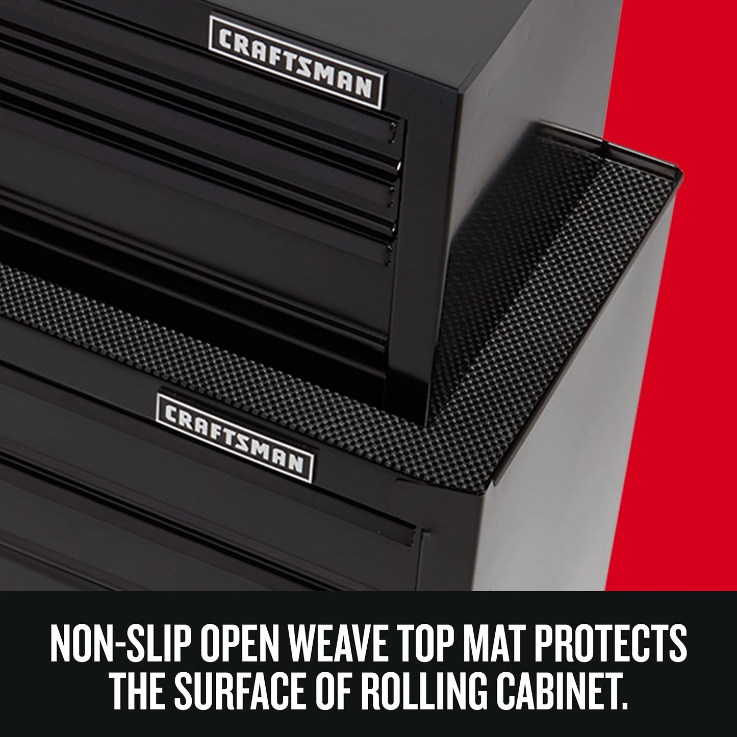 CRAFTSMAN Tool Chest Combo with Drawer Liner Roll, 26-Inch, Rolling, 5 Drawer, Black (CMST82763BK)