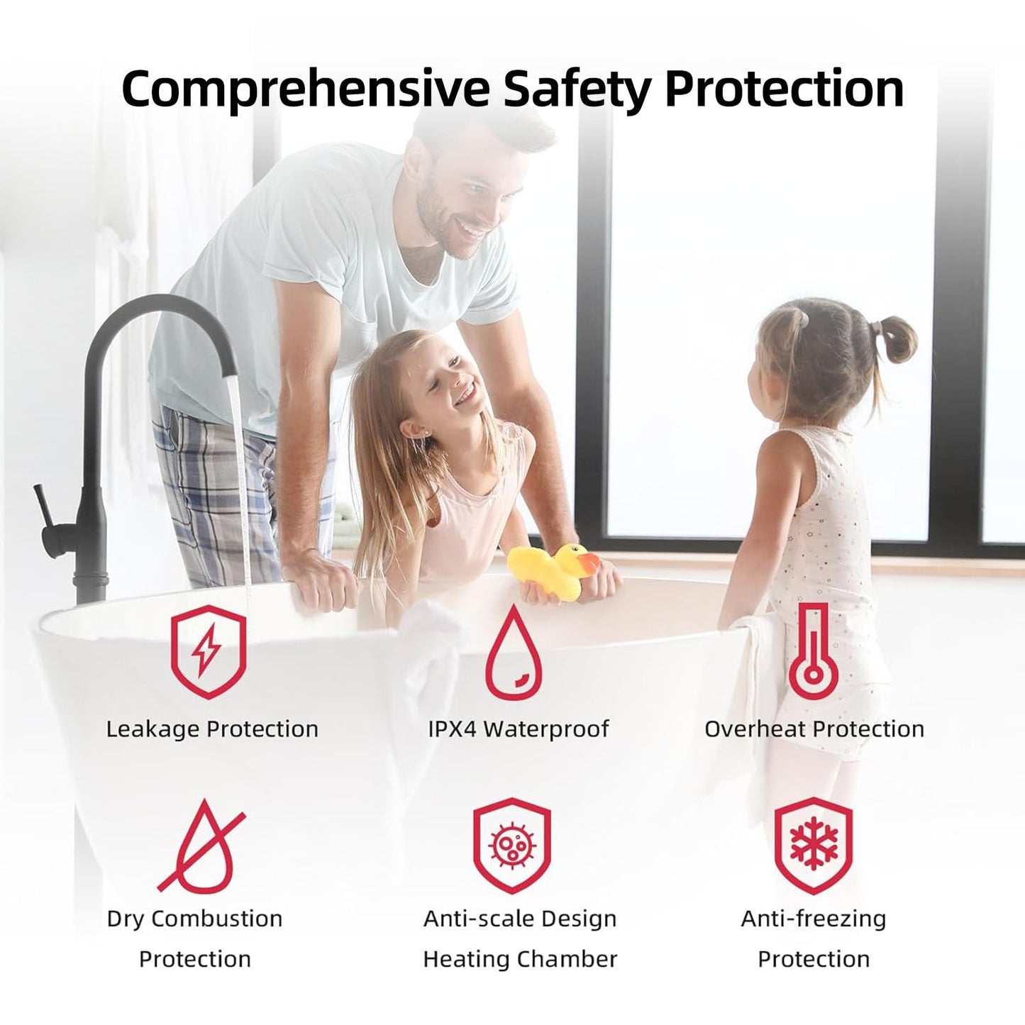 MIZUDO Natural Gas Tankless Water Heater, Indoor or Outdoor Convertible Installation, Max 5.1 GPM 120,000 BTU, WiFi&APP Control CSA Certified for Large Families Whole House, GEN 3