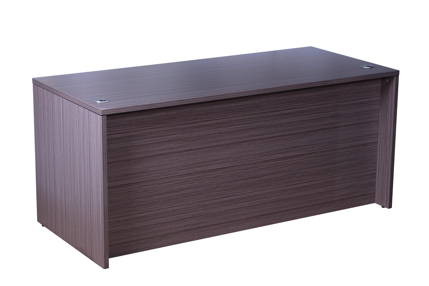 Boss Office Products 71 Inch Executive U-Shape Desk with File Storage Pedestal, Driftwood