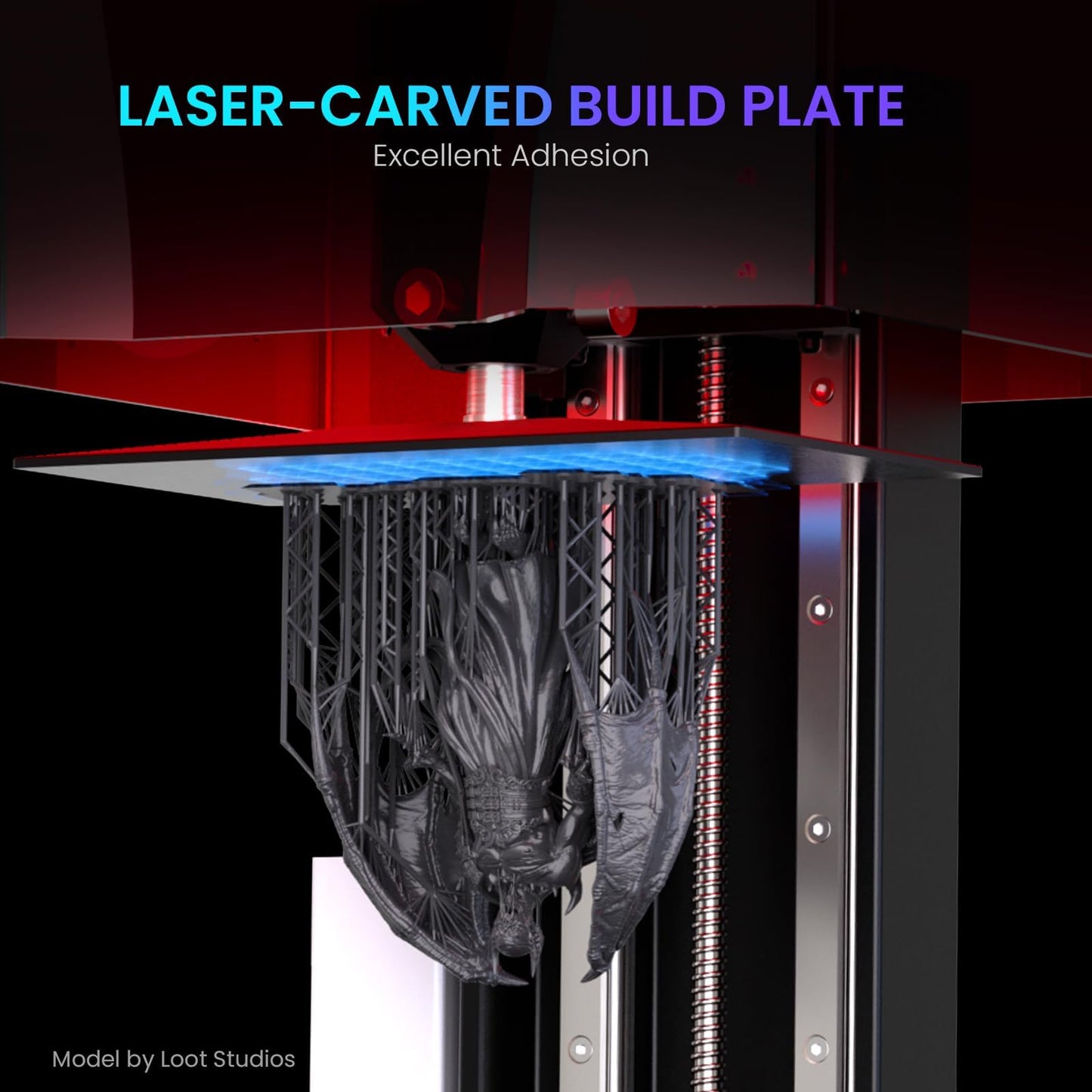 ELEGOO Saturn 3 MSLA 12K 3D Printer, Desktop Resin 3D Printer with 10-Inch Monochrome LCD, Voxeldance Tango Slicer, Large Printing Size of 8.62 × 4.84 × 9.84 inches