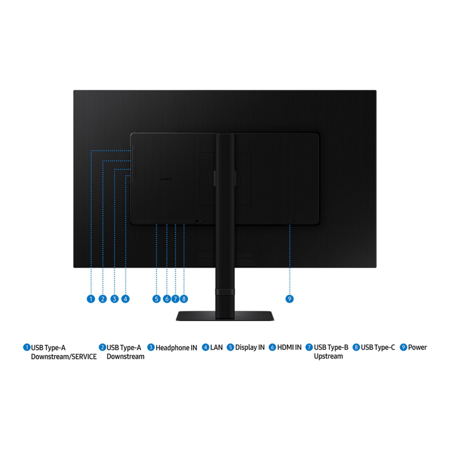 Samsung 32” ViewFinity S8 (S80UD) 4K UHD IPS HDR10 High Resolution Monitor, USB-C, Height Adjustable Ergonomic Stand, Built-in KVM Switch, Intelligent Eye Care, LS32D800UBNXGO, 2025