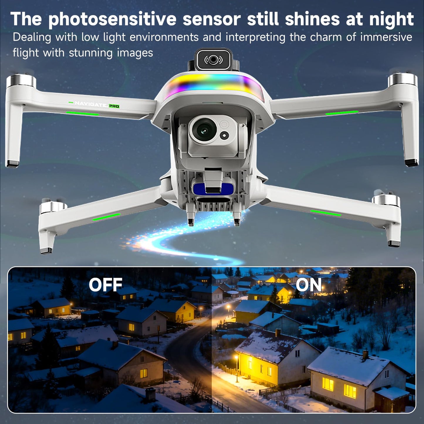 uehjxb 4K Drone with Camera for Adults & Beginners, 5.5" HD Touchscreen Remote, 30-Min Flight, Brushless Motor, Smart Obstacle Avoidance, One-Key Return, Foldable RC Drone Under 260g