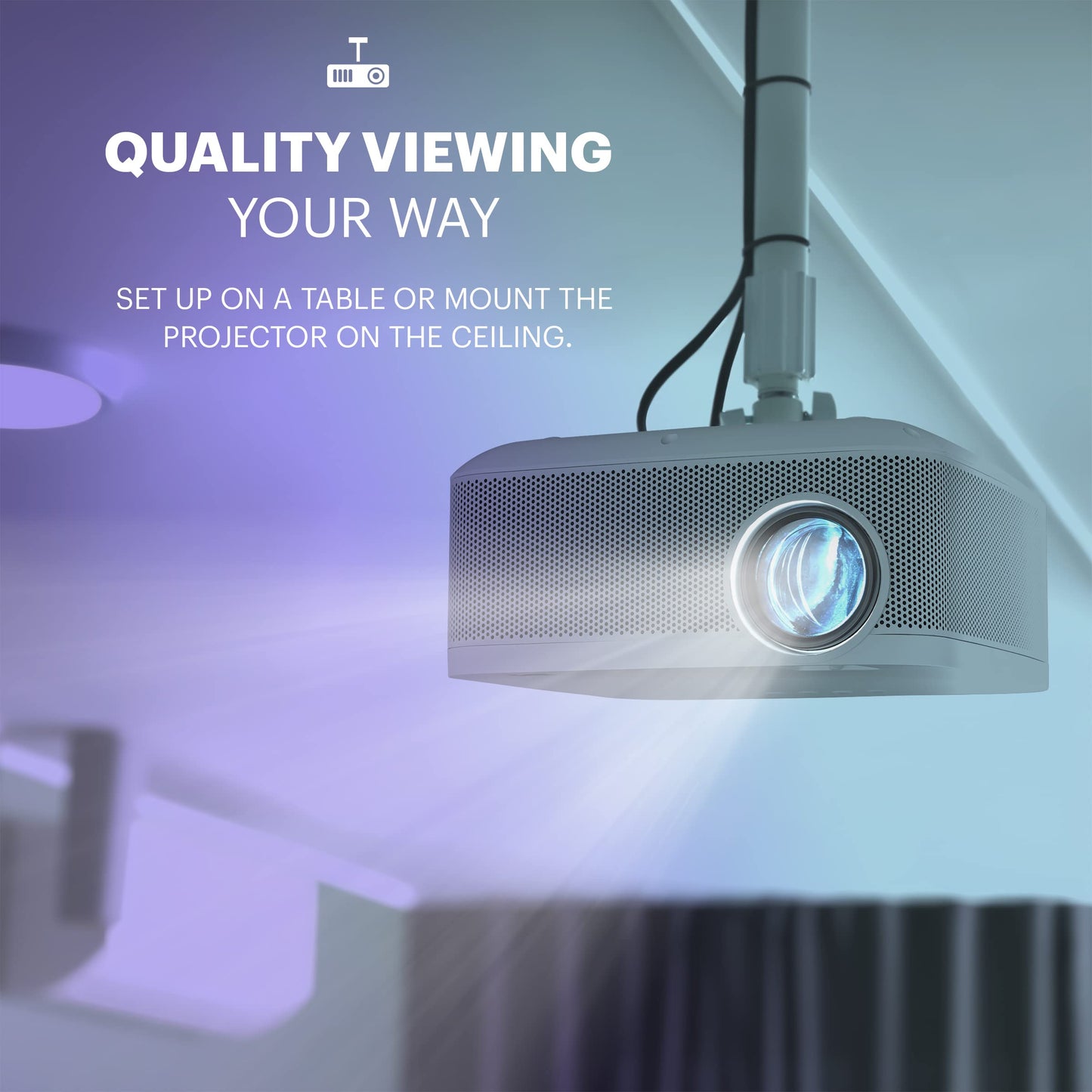 KODAK FLIK X10 1080p Full HD Mini Projector Kit - 100in Screen, HDMI Cable & Projector Stand - 1080p Projection for 100-120in Projection Screen - Portable Outdoor Unit with Remote for Home Theater