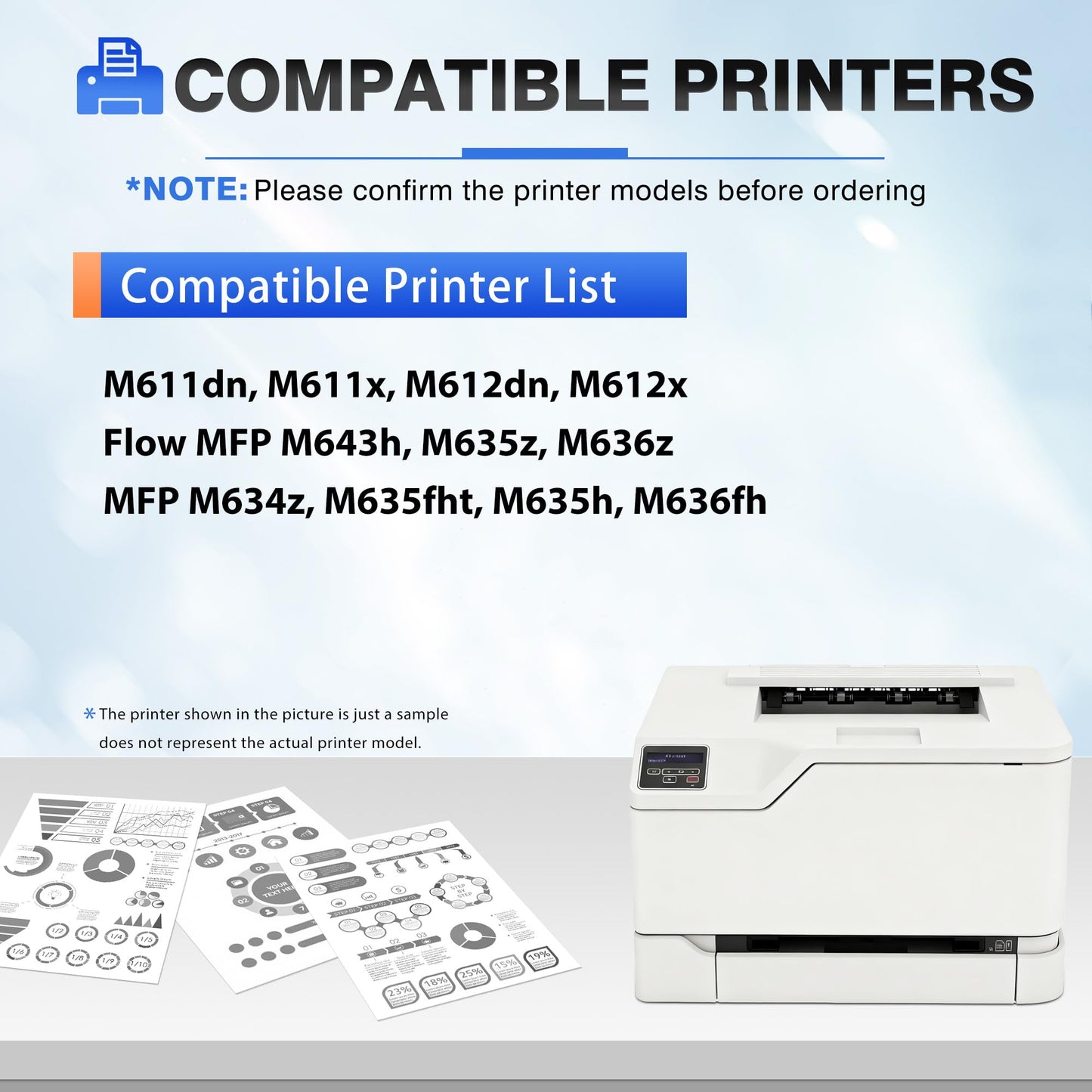 147Y Toner Cartridge Replacement for HP LaserJet 147Y W1470Y Toner Cartridge Works for LaserJet M610 Printer Ink Black, M611 Toner, M612dn MFP M634z M635fht M636fh Laser Printer Toner (Black, 1-Pack)