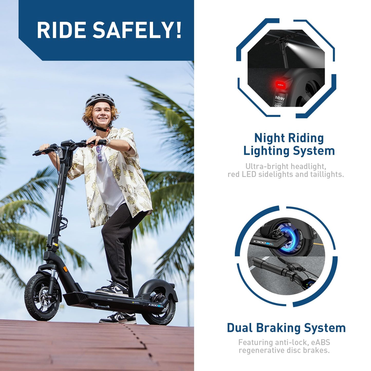 Hiboy Electric Scooter, 700W Peak Motor, 12" Pneumatic Tires, 23 Mph & 38 Miles Range, Hydraulic Suspension, Folding Commuter Electric Scooter for Adults