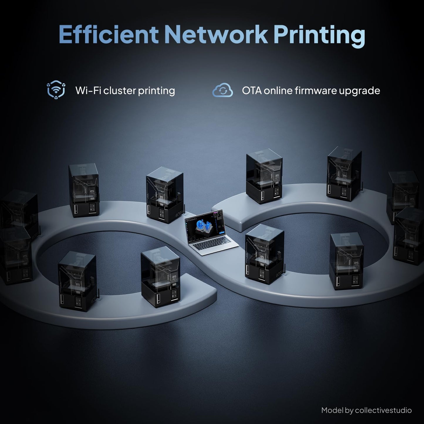 ELEGOO Mars 5 Ultra 3D Printer, MSLA UV Photocuring with 9K LCD, High Speed Printing Up to 150mm/h, Automatic Leveling, WiFi Cluster Printing, AI Camera, Printing Size of 6.04 x 3.06 x 6.49 inch