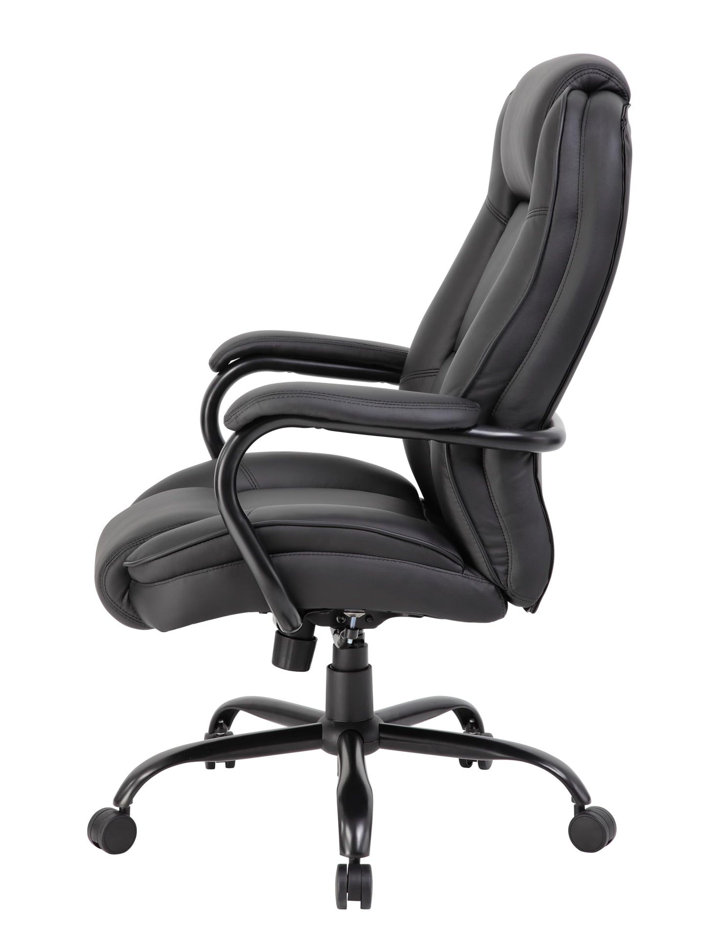 Boss Office Products Heavy Duty Executive Chair with 350lbs Weight Capacity in Black