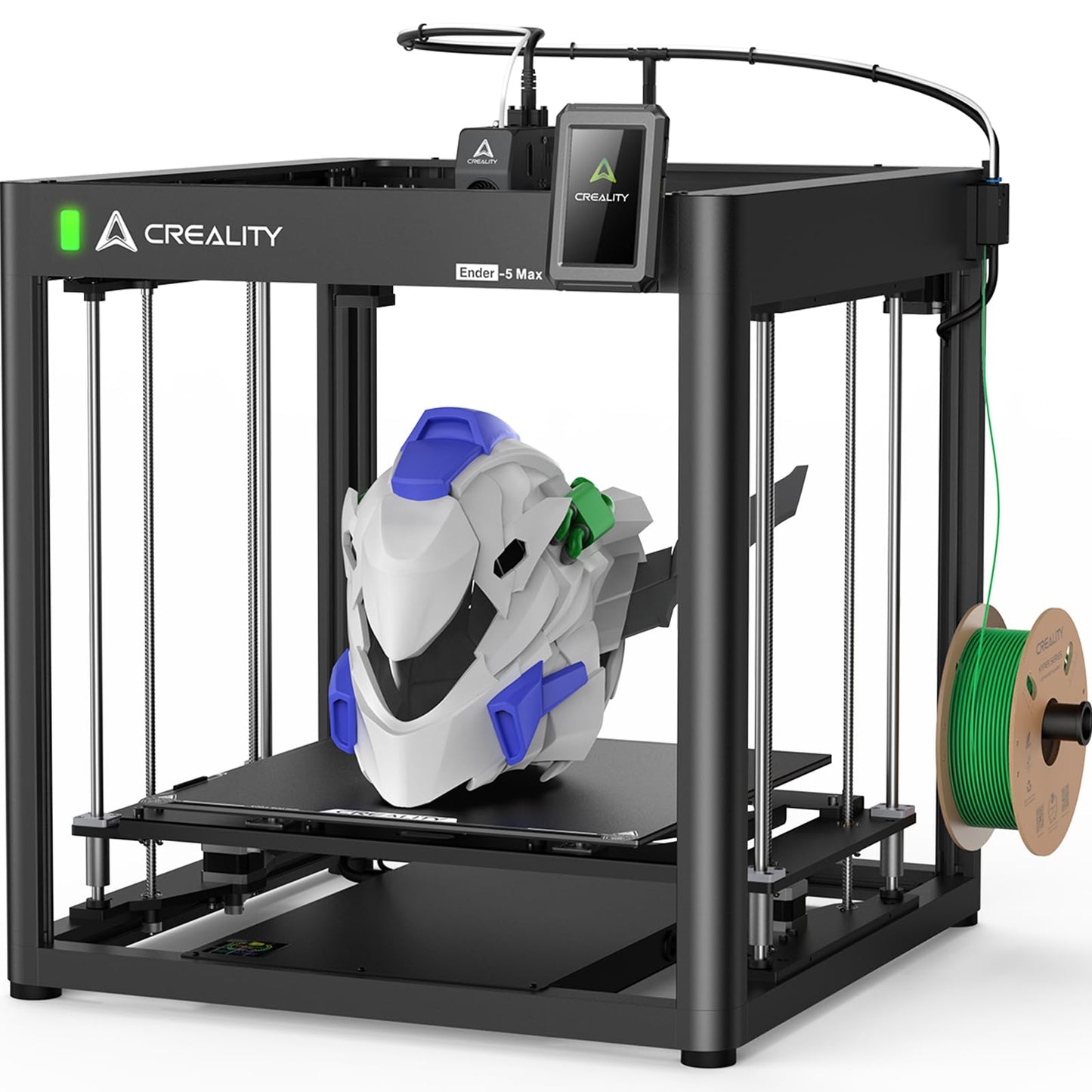 Creality Ender 5 Max 3D Printer 400×400×400mm Large Build Volume, 700mm/s Fast Printing Speed, 64-Point Auto Leveling, All-Metal Frame & Dual Gear Extruder, Multi-Printer Control Over WLAN