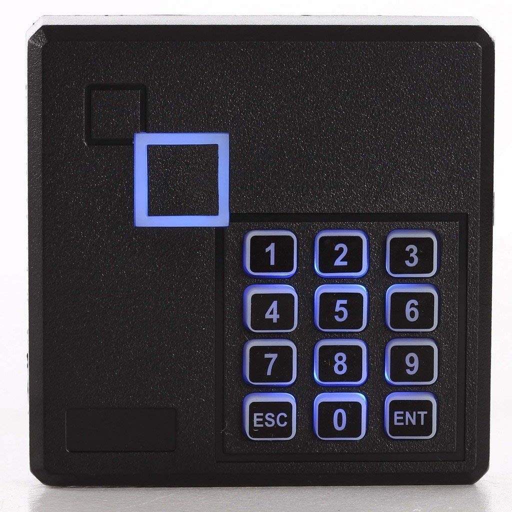 MENGQI-CONTROL 4 Doors RFID/Password Door Lock System Smart Access Control Keyless Entry Systems Keypad Reader Electric Magnetic Lock 110V Power Supply Box (Phone APP Remote Open Door)