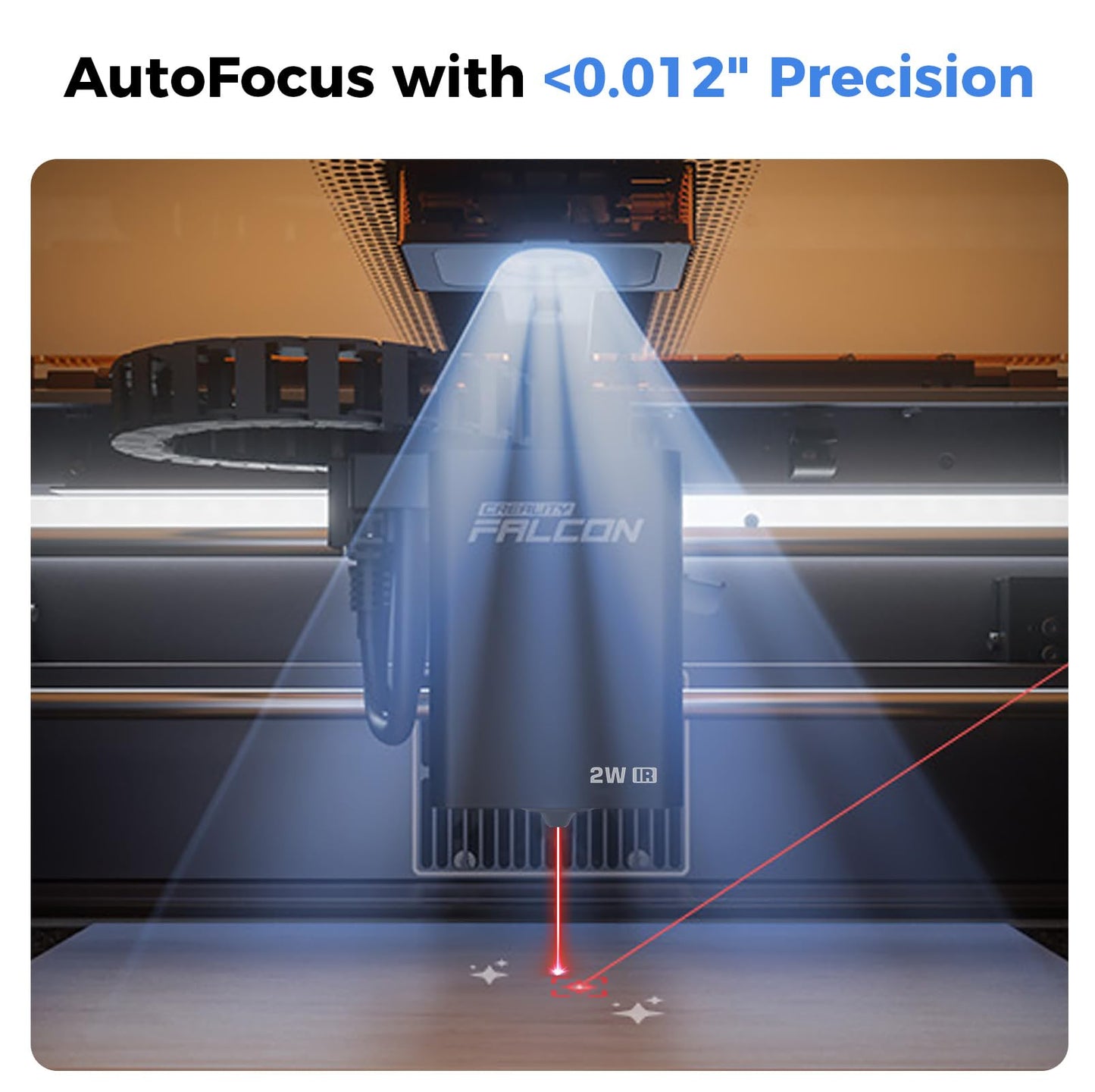 Creality 2W Infrared Laser Module, Falcon A1 Pro Replace Laser Module, High-Precision Engraving Laser for Metal, Plastic, Acrylic, Compatible Only with Falcon A1 Pro Laser Engraver