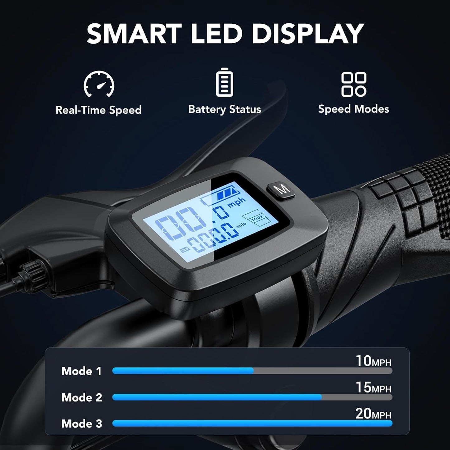 Caroma Peak 560W Electric Scooter with Seat, 16" Fat Tire Electric Scooter for Adults & Teens, 15 Miles Ranges 20MPH Max Speed, Electric Motorcycle for Commuting with Basket