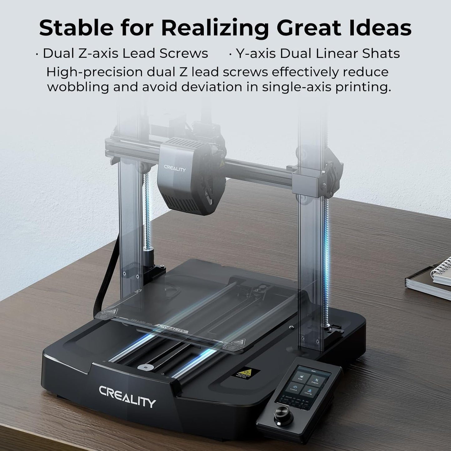 Creality Ender 3 V3 SE 3D Printer, 250mm/s High-Speed Desktop Printer, CR Touch Auto-Leveling, Sprite Direct Extruder, Dual Z-Axis, Auto-Load Filament, 8.66x8.66x9.84 Print Volume, Easy Assembly