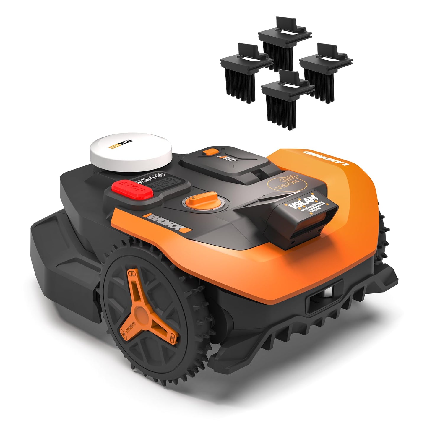 WORX Landroid Vision Cloud Robotic Lawn Mower, Wire-Free with Brushes