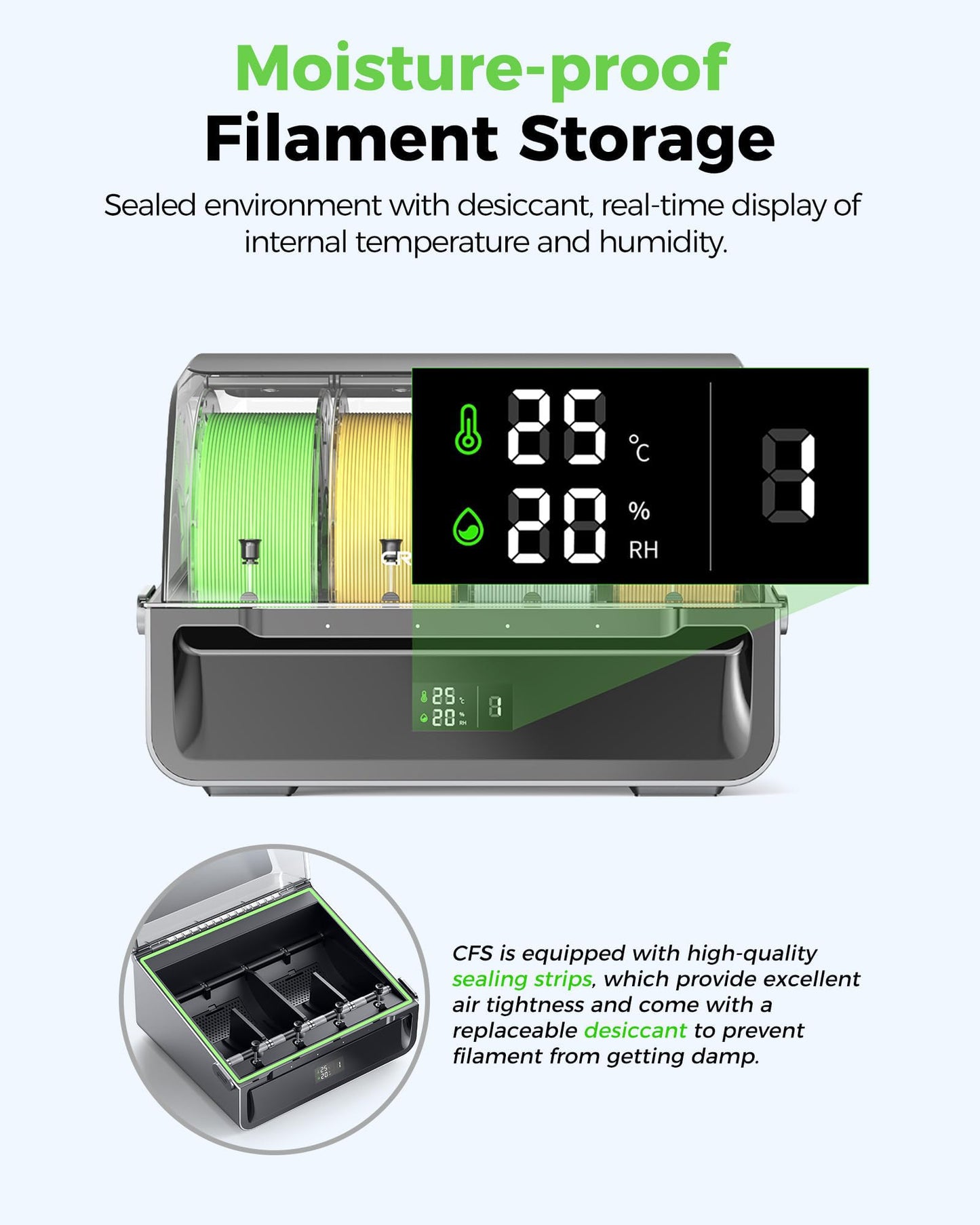 Creality CFS Multi-Color Filament System Supports 16 Colors Printing Automatic Mapping Switching Moisture-Resistant Filament Storage Compatible with K2 Plus 3D Printer