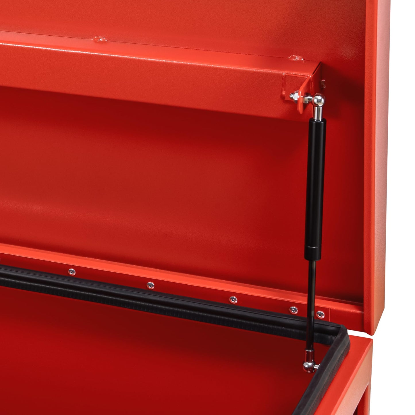 GAOMON Large Tool Box Truck Bed Toolboxes Steel Heavy Duty Waterproof Free Assemble Tool Organizer Chest Cabinet Toolbox with Side Handles for Pick Up Trucks RV Trailer