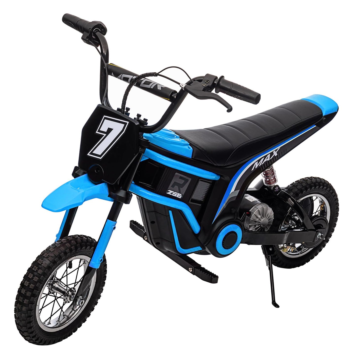 24V 350W Electric Dirt Bike for Kids – 3-Speed Modes, 14.29MPH Max Speed, ASTM-Certified Safe Motorcycle with Shockproof Suspension, Best Gift for Boys & Girls