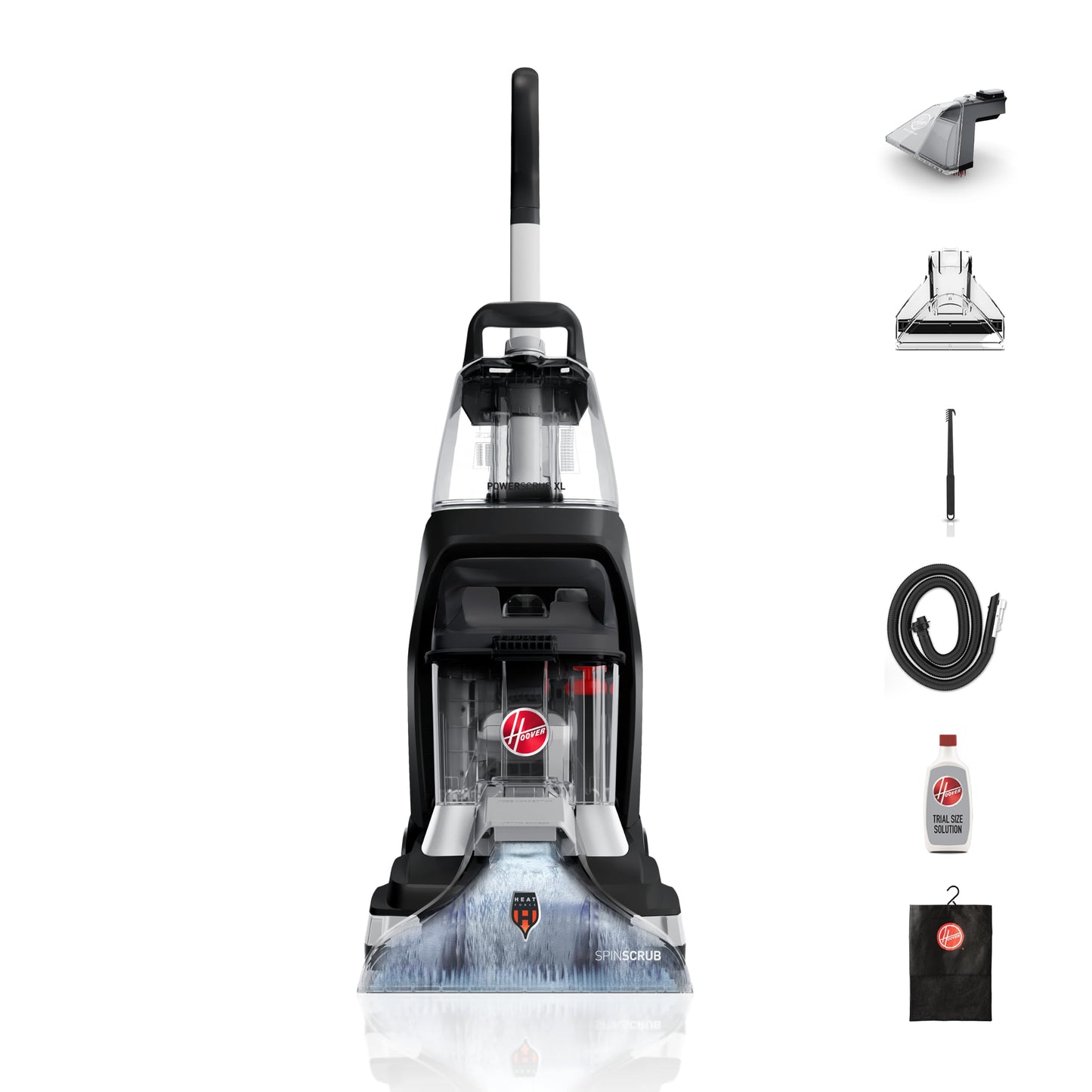 Hoover Powerscrub XL Pet Carpet Cleaner Machine, Upright Shampooer, FH68050, Black