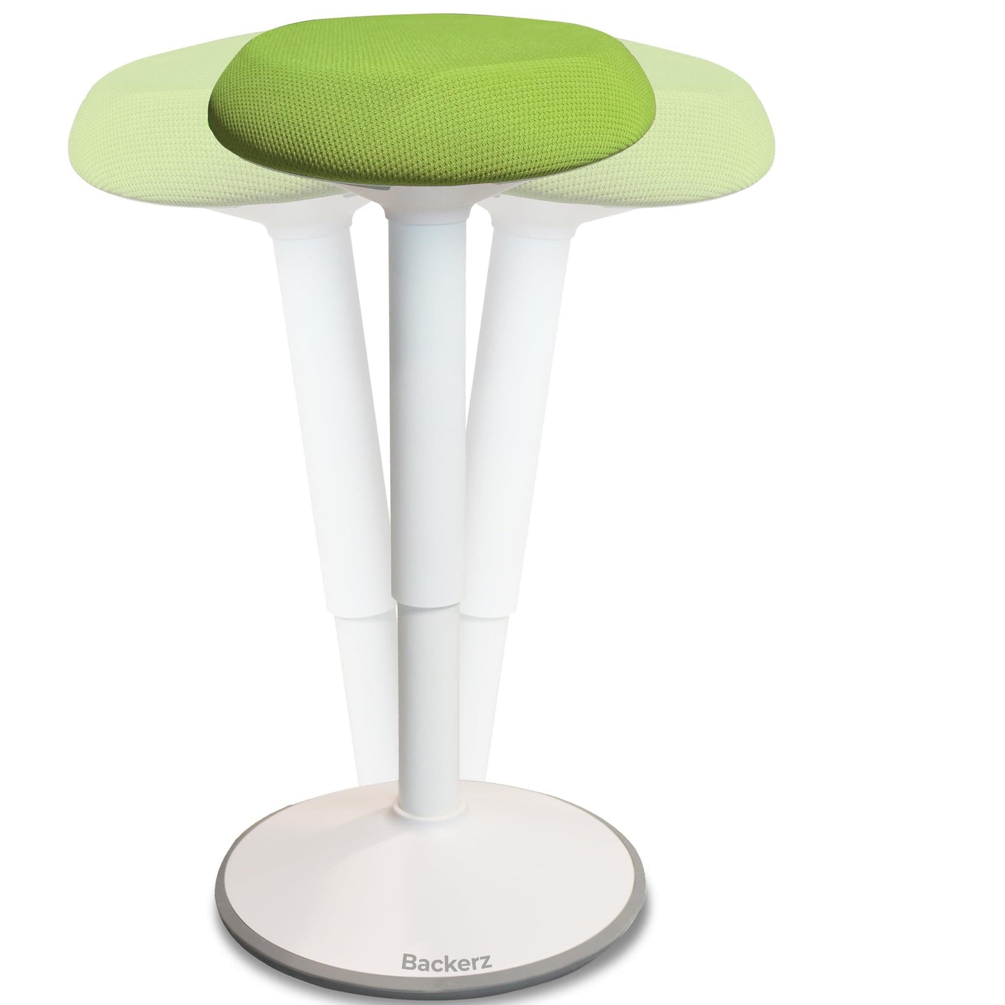 Standing Desk Stool Chair, Height Adjustable Stool 21-31 inch for Office and Classroom, Swivel seat, Anti-Slip Bottom Ergonomic Wobble Stool with Rocking Motion, Green
