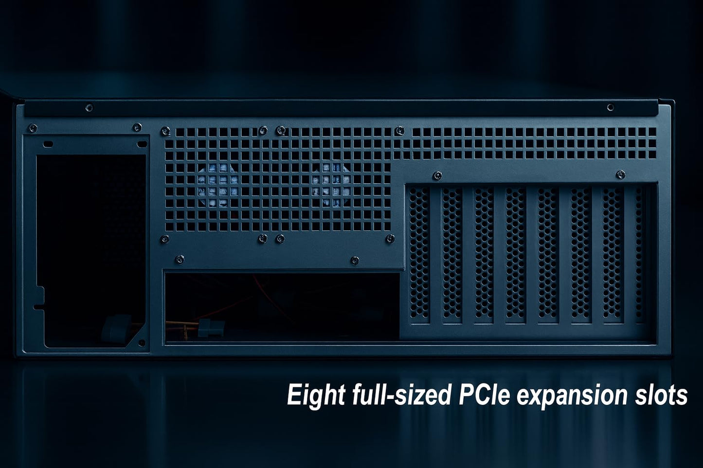 RackChoice 4U rackmount Server Chassis Support Liquid Cooling AIO Cooler Compatibility up to Elevated 360mm Radiator