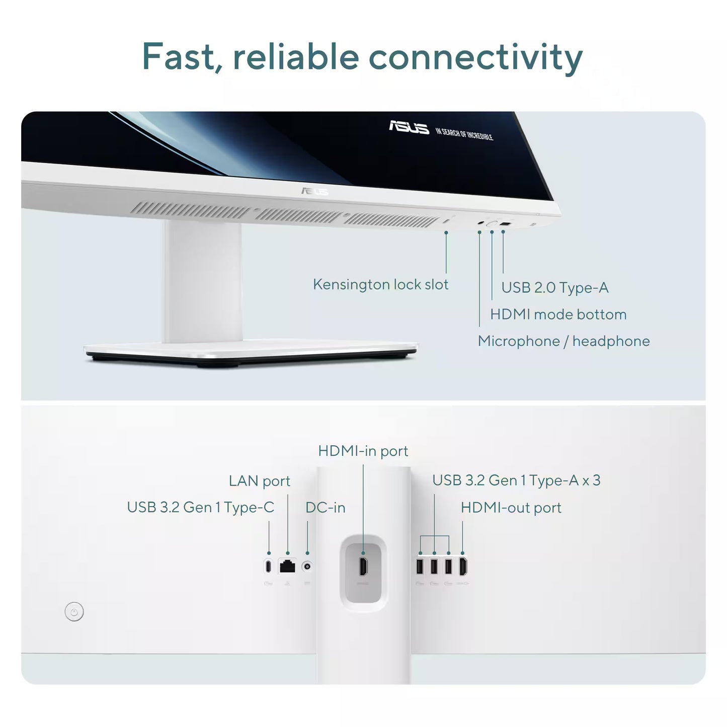 ASUS 27" FHD Touchscreen All-in-One PC, AMD Ryzen AI 7 350 (Up to 5.0GHz), AMD Radeon 860M, 32GB 5600MHz DDR5, 1TB SSD, FHD IPS LCD Anti-Glare Display, Wi-Fi 6, Copilot Key. KB & Mouse, Windows 11 Pro