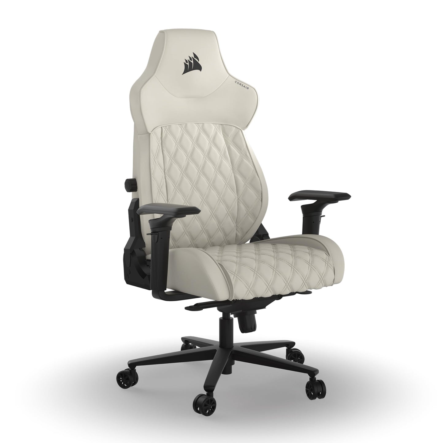Corsair TC500 Luxe Gaming Chair – Premium Breathable Fabric – Wide Seat – Five-Way Adjustable Armrests – Adjustable Built-in Lumbar Support – 90-135 Degree Recline – Frost