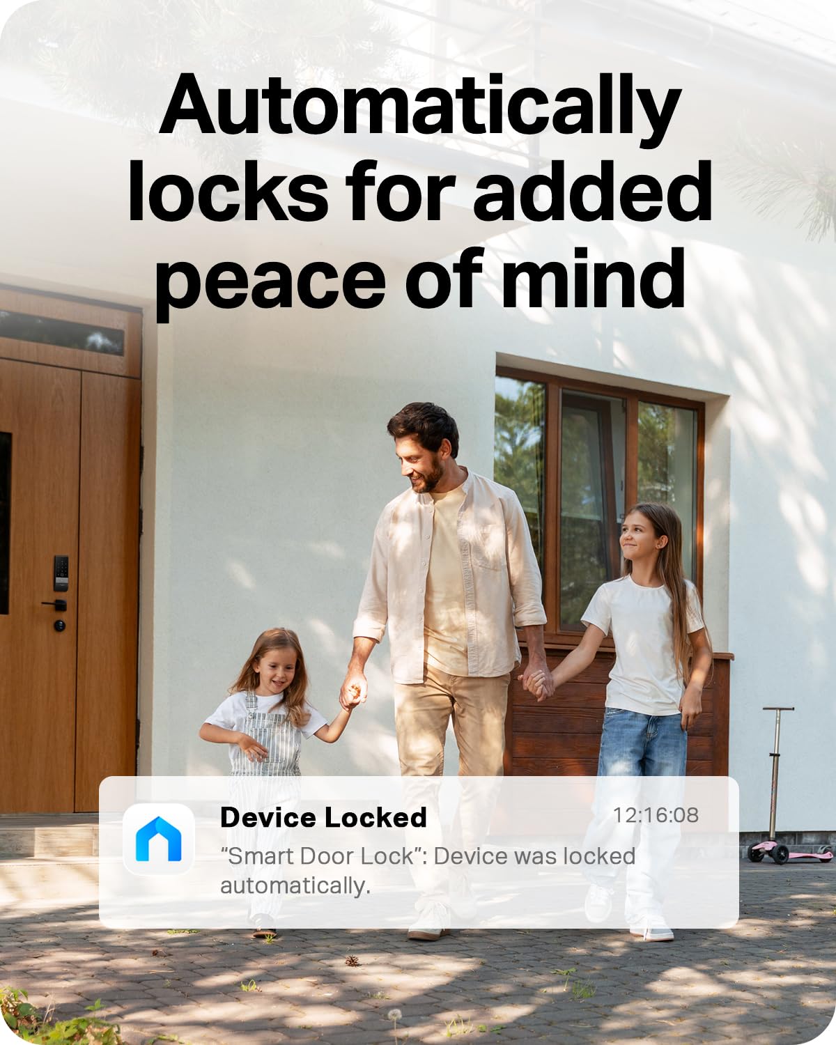 Tapo Smart Door Lock Wi-Fi Deadbolt, Palm & Fingerprint Recognition, Keyless Entry, in-App Monitoring with Scheduled Access, 1-Year Rechargeable Battery, Auto-Lock, IP65, Fits Standard Doors, DL130