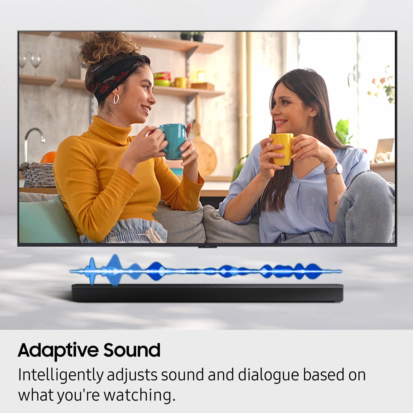Samsung B-Series Soundbar HW-B750F 5.1 ch Subwoofer (2025 Model) Voice Enhance Mode, Q-Symphony, Adaptive Sound