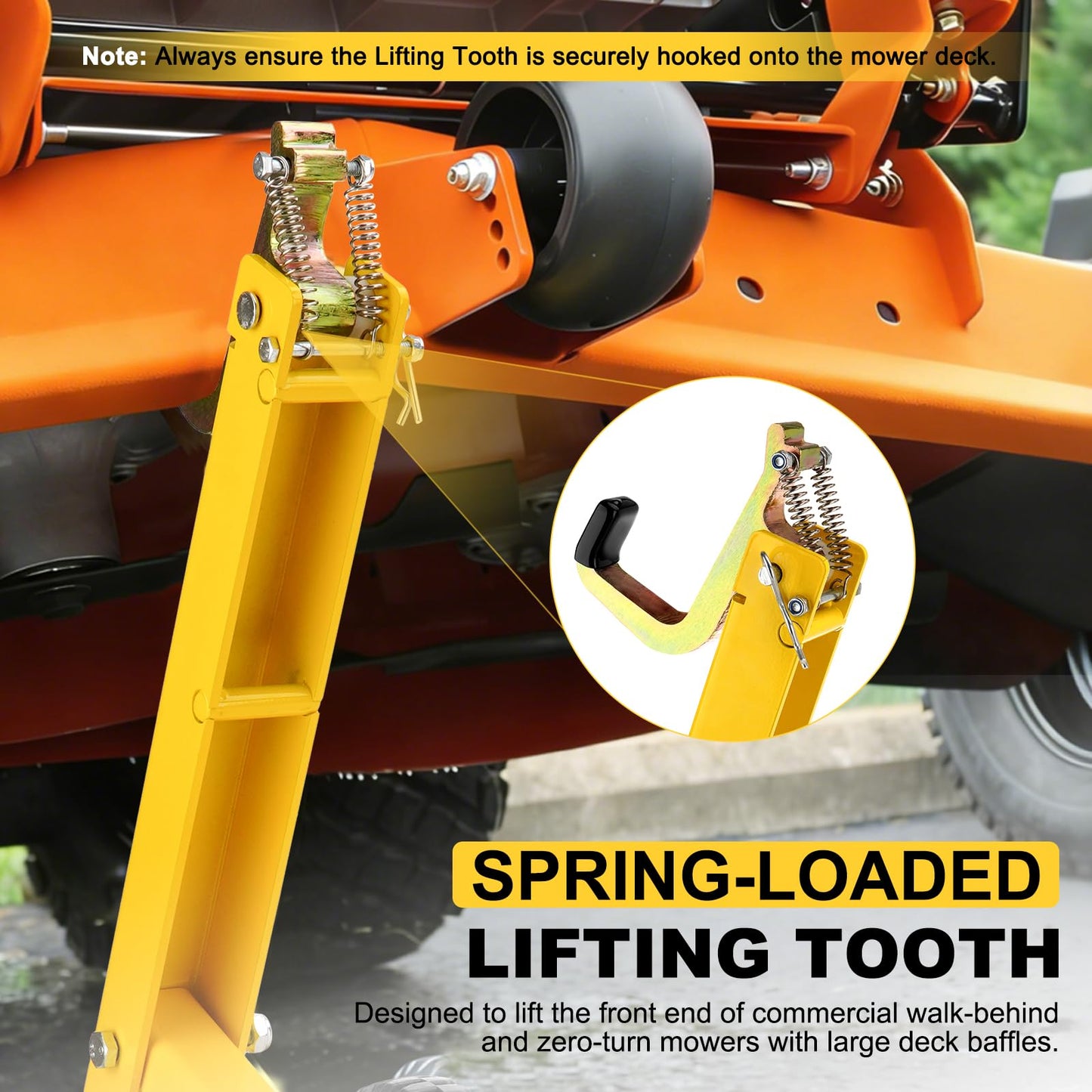 Lawn Mower Jack 800LBS Capacity, Zero Turn Mower Jack Lift Foldable Heavy-Duty for Commercial or Push Mowers, ZTR