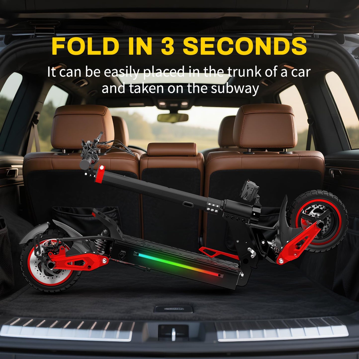 Electric Scooter Adults, 37 Miles Long Range, 34 Mph Max Speed, 11" Off-Road Tires,48V 18/21AH Big Battery,1200W/1600W Motor, Dual Braking System,Folding Commuter E Scooter (48V 18AH-1600W-J15 MAX)