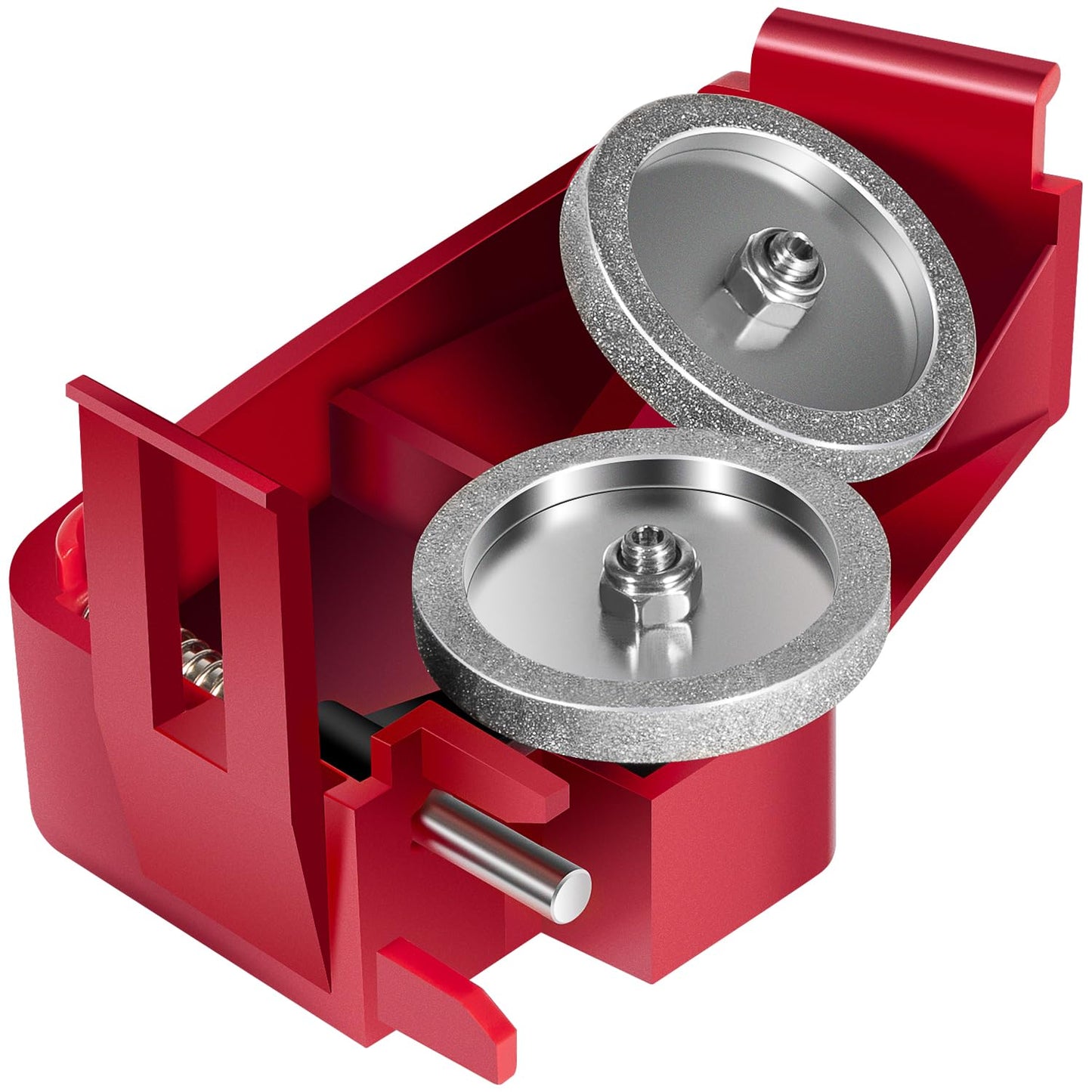Slicer Sharpener Assembly Compatible with Berkel X13 X13A X13AE X13E X33 Series, Replace OEM 01-404675-01158, Commercial Meat Slicer Sharpener Kit, Alloy Steel & Premium Sharpening Stones