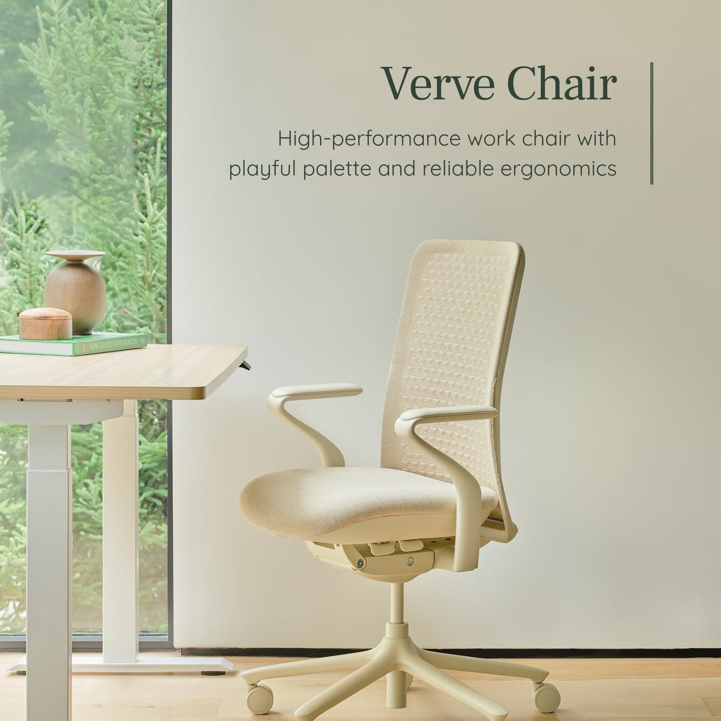 Branch Verve Chair - High Performance Executive Office Chair with Contoured Back and Adjustable Lumbar Support - High Density Foam Cushion and 3D Knit Back - Fits 5' to 6', Up to 275 lbs, Cobalt