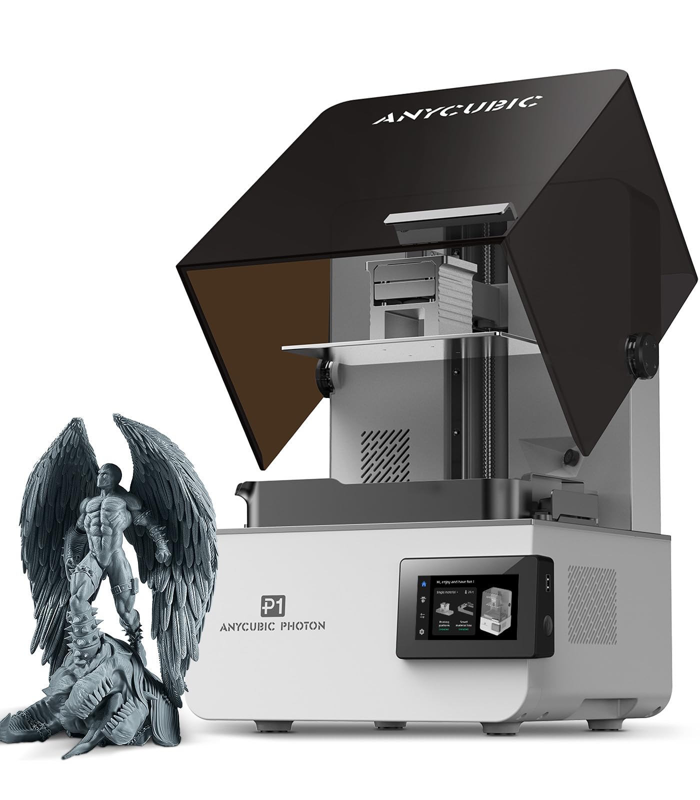 ANYCUBIC Photon P1 Resin 3D Printer, Stability Ball Screw, 14K Precision & LighTurbo 4.0, 8000cps Resin Compatible, Large Build Size 8.78x4.96x9.05in