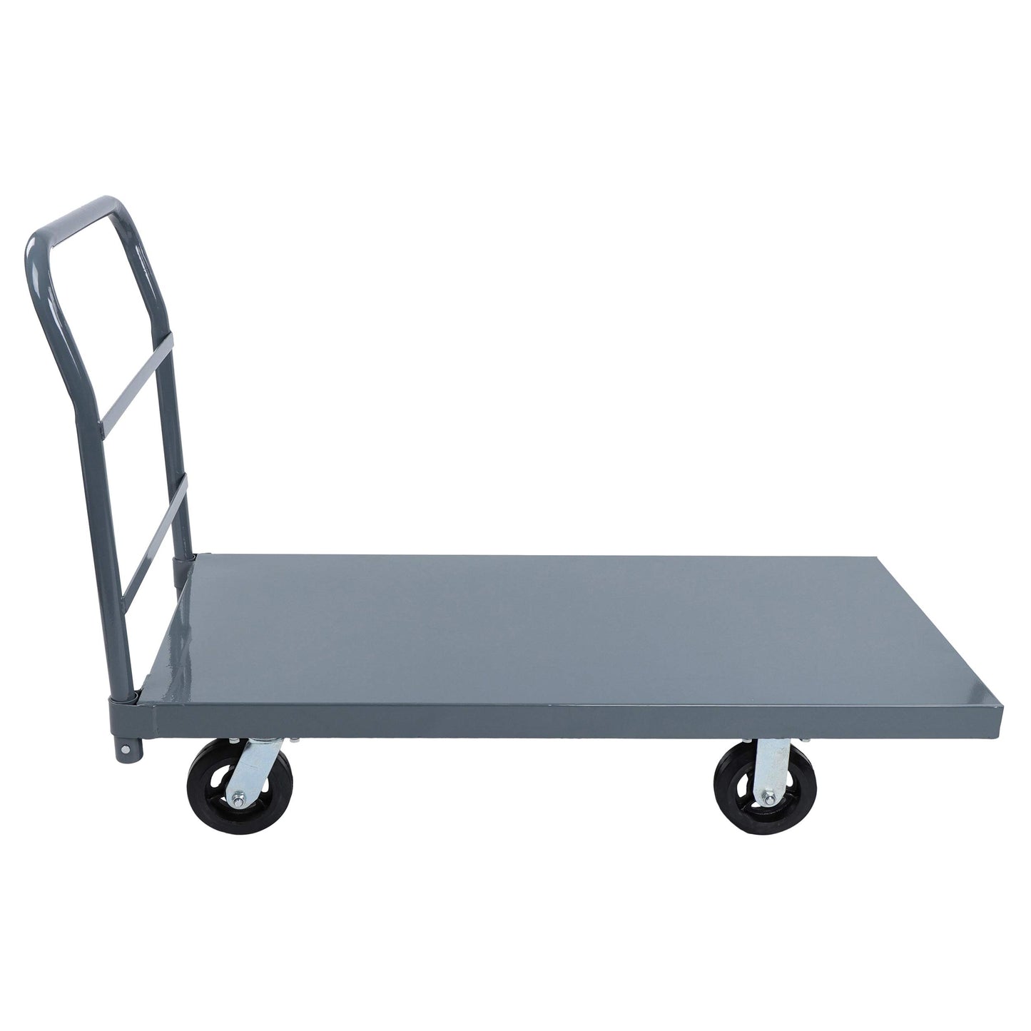 BISupply Platform Truck Industrial Flat Dolly Cart with Wheels - Heavy Duty 24 x 48 Cart - 2000lb Capacity Flatbed Hand Truck 1 Pack
