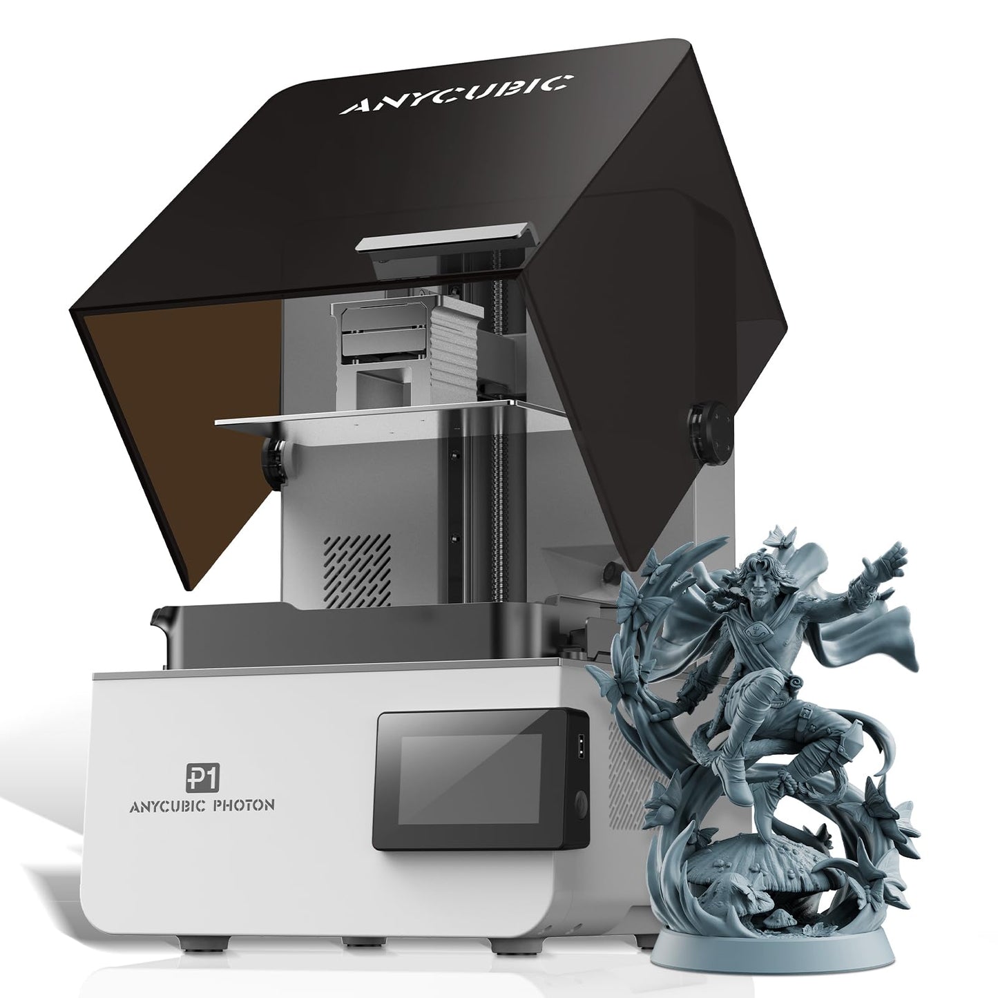 ANYCUBIC Photon P1 14K Resin 3D Printer, Stability Industrial Ball Screw, Engineering Resin Compatibility, 10.1'' Mono LCD&Auto-Leveling 3.0, Printing Size 8.79x4.96x9.05in