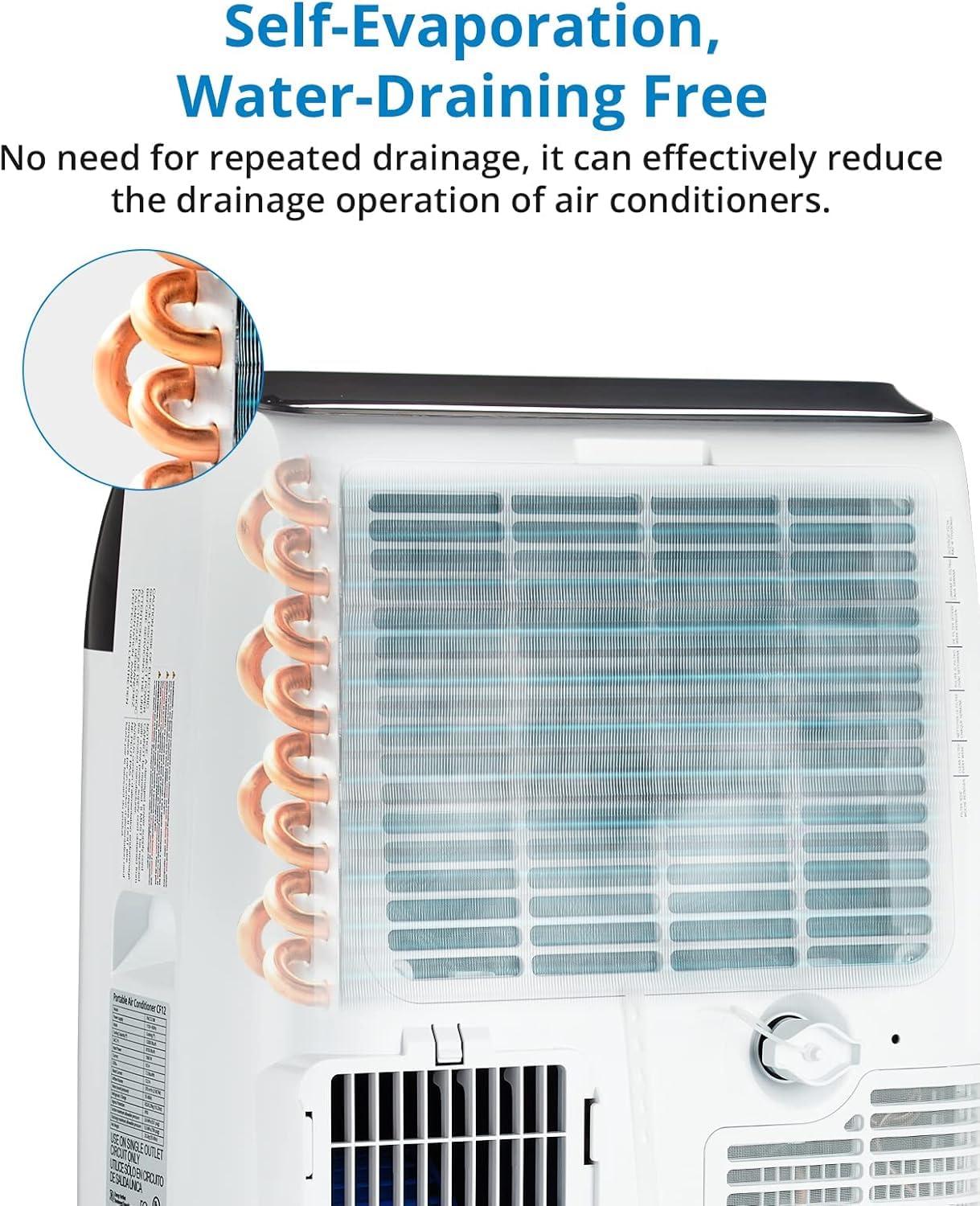 Garvee 14000 BTU Portable Air Conditioner, 3-in-1 Indoor AC Unit with Cooling, Dehumidifier, Fan, Follow Me, 24-Hour Timer, Remote Control & Window Kit for Bedroom, Home Office, Apartment, 750 Sq. Ft