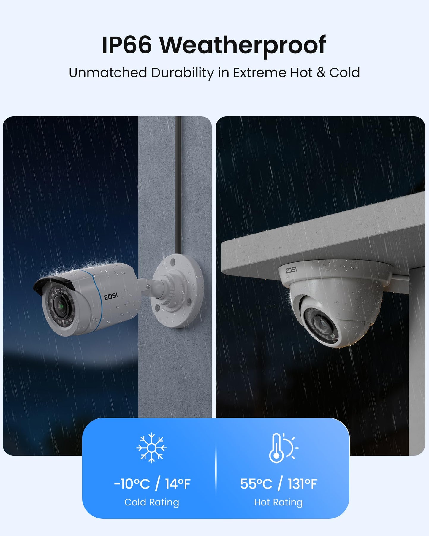 ZOSI 3K Lite Home Security Camera System with AI Human Vehicle Detection, H.265+ 8CH CCTV DVR and 8 x 1080p Wired Outdoor Indoor Bullet Dome Cameras, Remote Access, Alert Push (1TB Hard Drive)