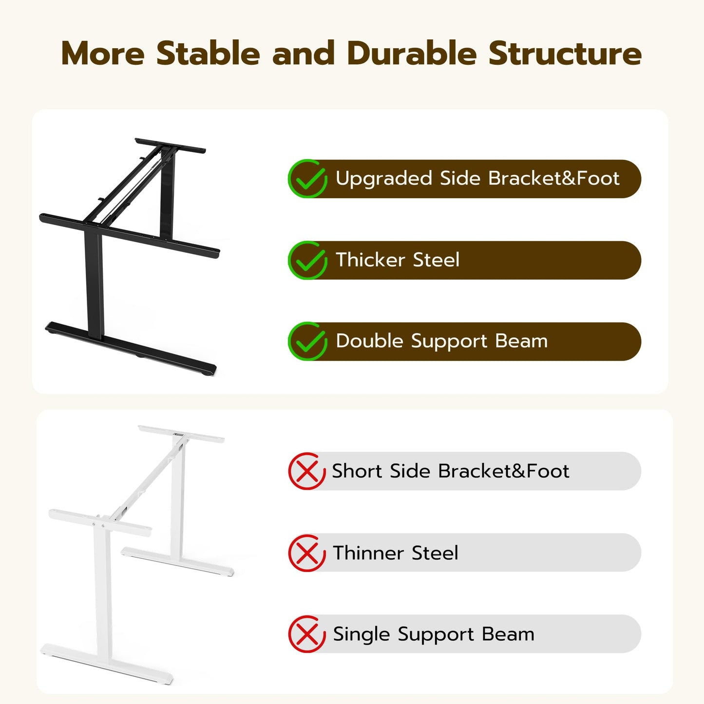 Acrolix L Shaped Electric Standing Desk - 59x40 Inch Reversible Corner Sit Stand Desk with Hook&Cup Holder,Electric Height Adjustable Table,for Home Office Gaming Computer Desk, White