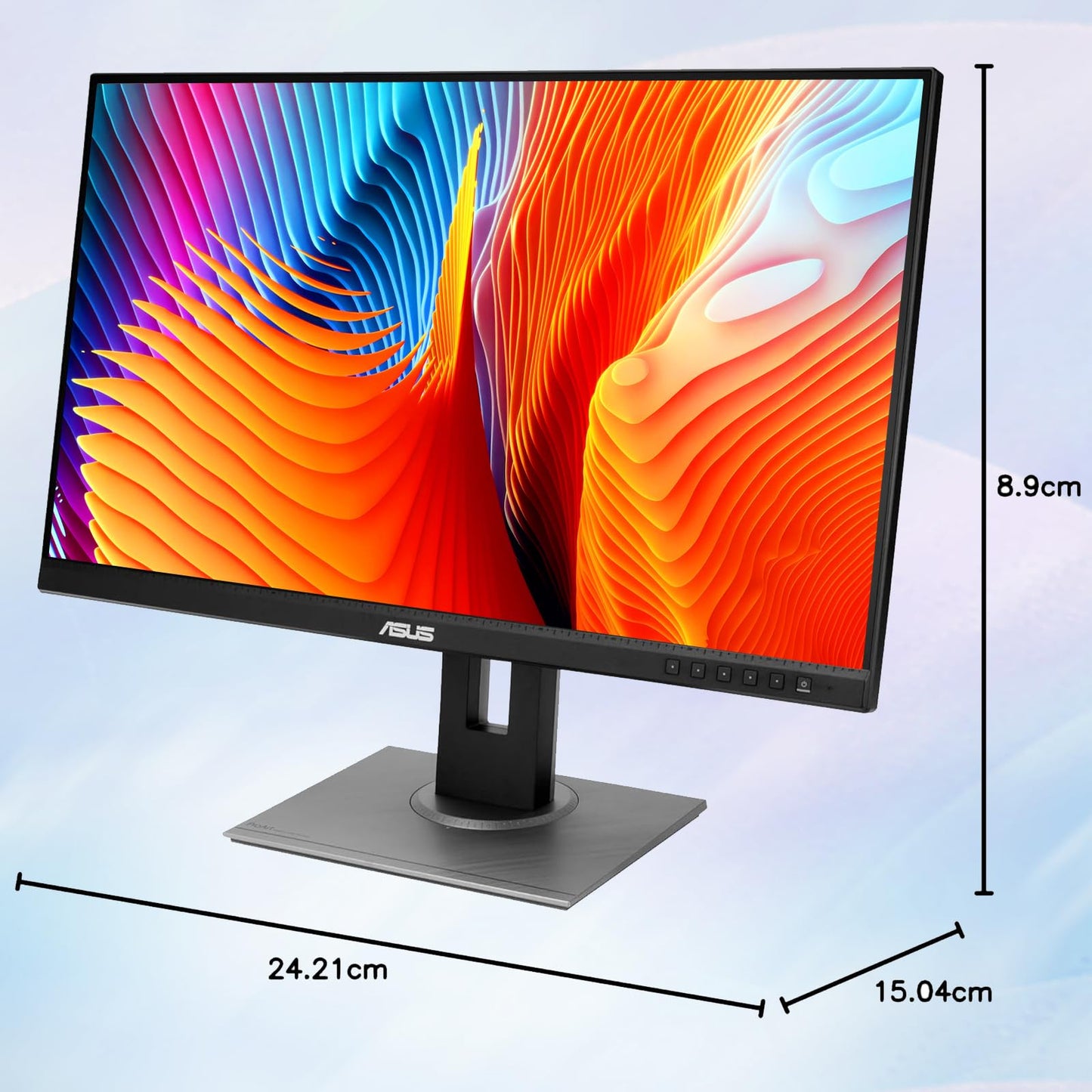 ASUS ProArt 27" QHD Monitor, 1440P IPS Display, 100% sRGB|Rec. 709, Delta E < 2 Color Accuracy, Calman Verified, DP HDMI Mini DP DVI USB Hub, Ergonomic Tilt Swivel Pivot Height Adjustable Stand