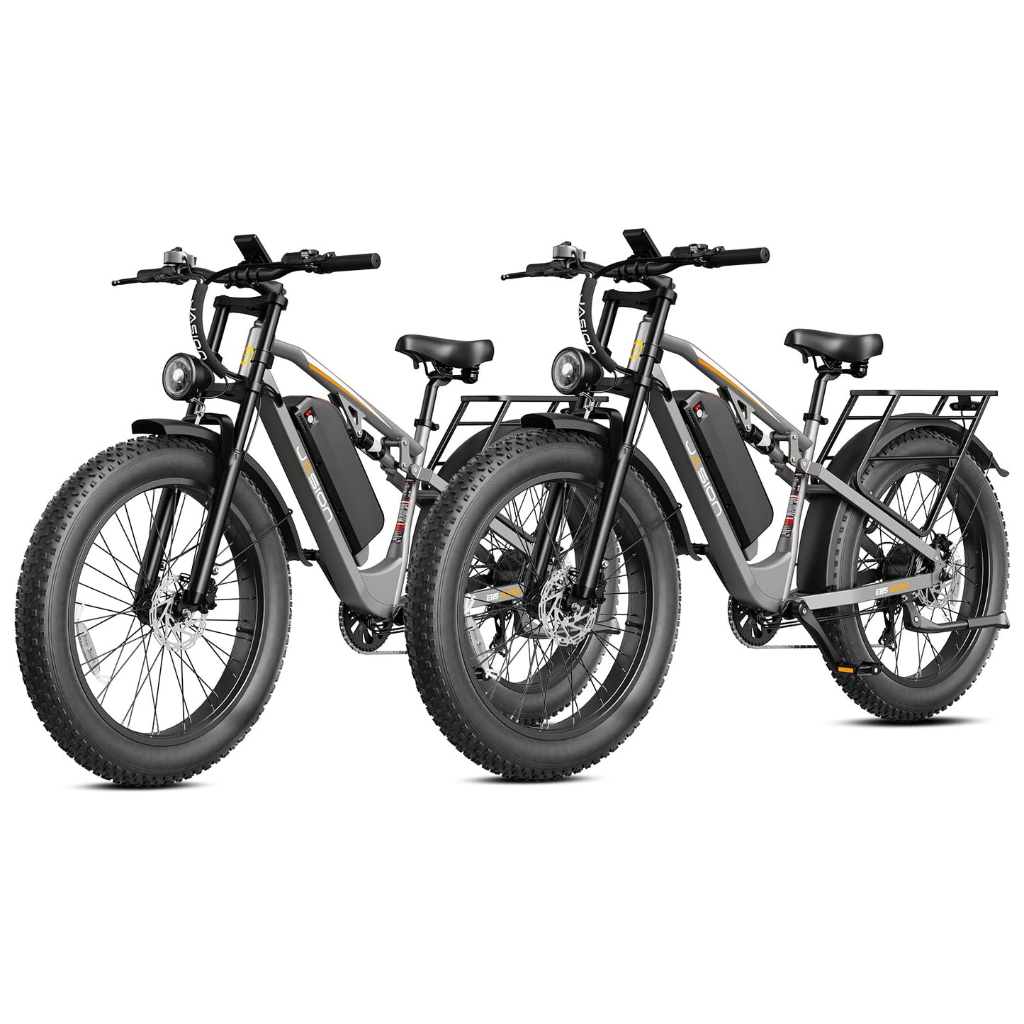 Jasion EB5 Ultra Electric Bike for Adults, Peak 2500W Ebike with 52V 20Ah (1040Wh) Battery, Dual Suspension & Hydraulic Brakes, 26"x4" Fat Tire Off-Road Electric Bicycle