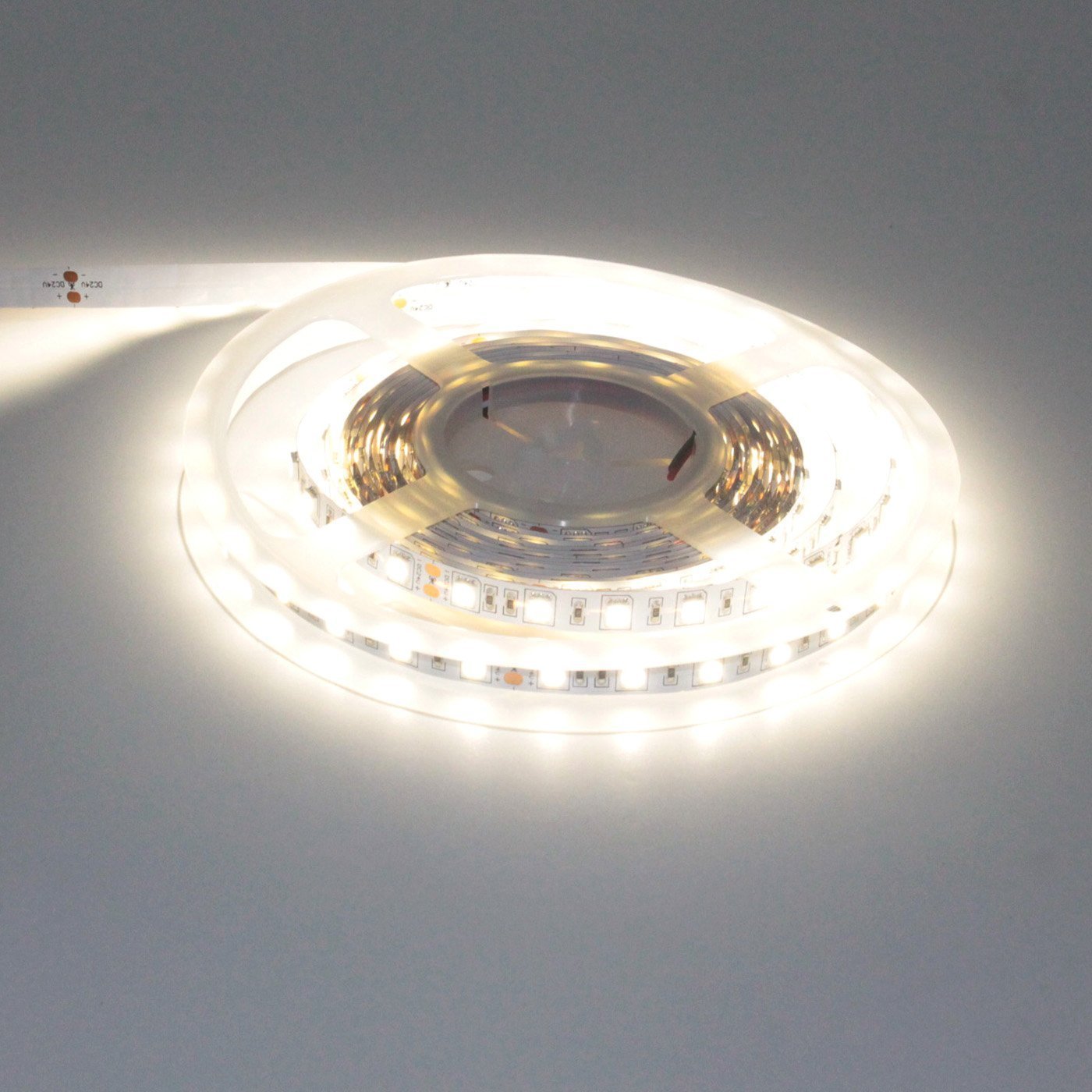 LEDMY Flexible LED Strip Lights SMD5050 300 LEDs 16.4Ft 24V Daylight White IP20