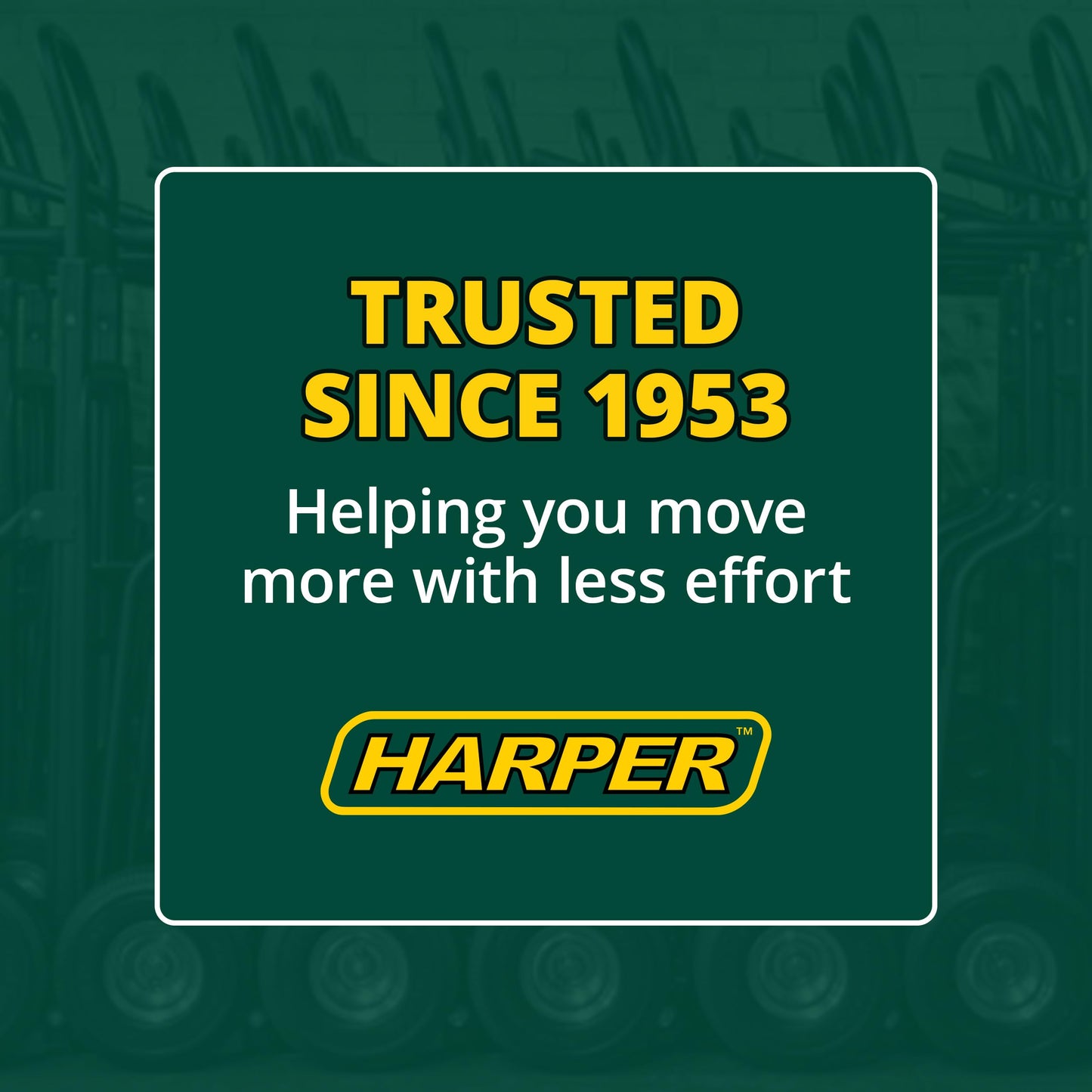 Harper Trucks BKB85 600 lb Capacity Steel P-Handle Hand Truck Dolly with 8-Inch Solid Rubber Wheels, Heavy-Duty Cart for Moving Boxes, Garage, Landscaping & Delivery Tasks