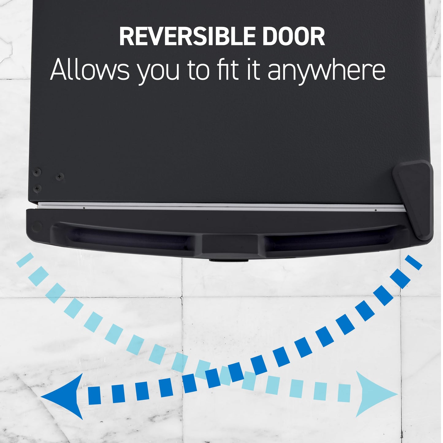 Commercial Cool Upright Freezer, Stand Up Freezer 6 Cu Ft with Reversible Door, Black