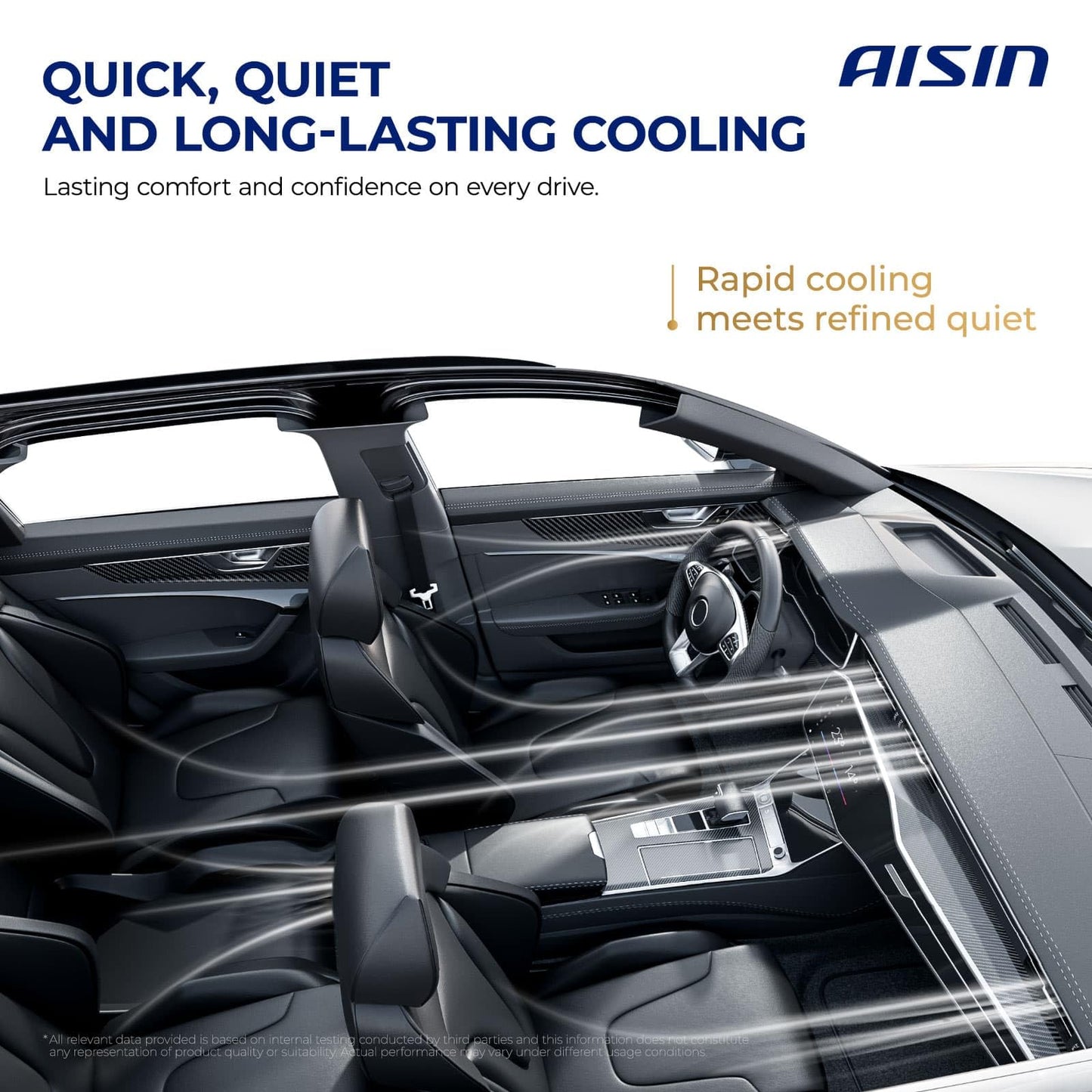 AISIN AFTERMARKET ACCGM-00600 Air Conditioner AC Compressor - Compatible with Buick Verano 2012 2.4L - with 4-Pulley Groove, with Clutch