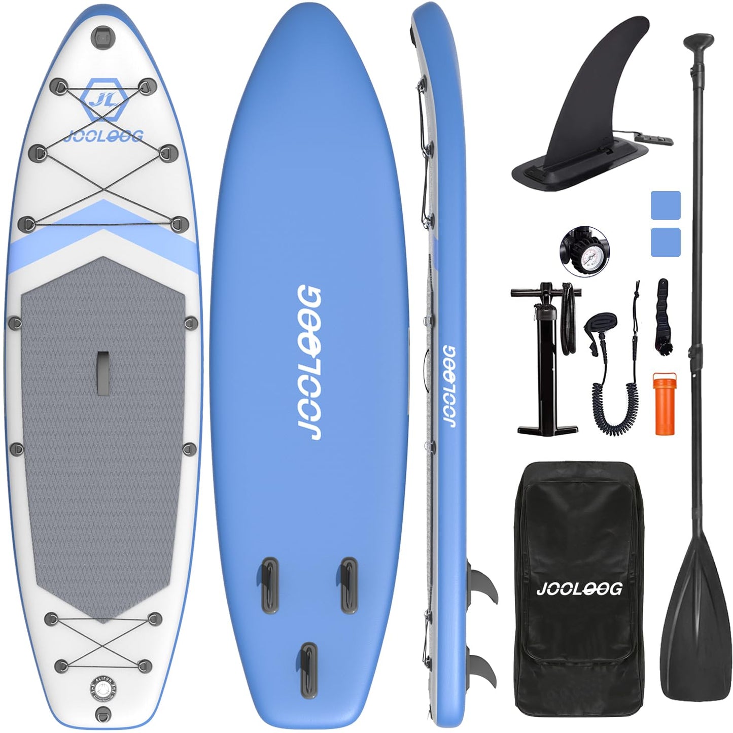 Inflatable Stand Up Paddle Board, Blow Up Paddle Board SUP 10'6"x32"x6", All Around Paddleboards for Beginner & Intermediate, Built-in Camera Mount, Military Grade PVC with Full Accessory Package