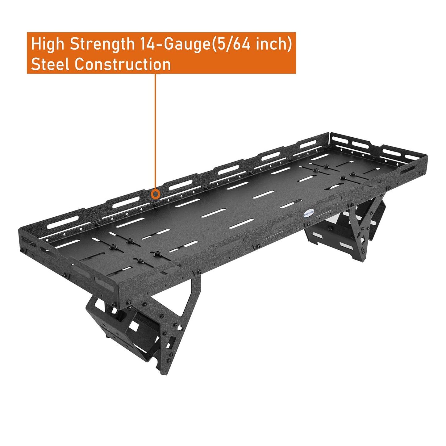 Hooke Road Spare Tire Cargo Basket Storage Rack for 30" to 40" Tire, Fit for 1976-2026 Jeep Wrangler JK JL TJ YJ CJ, Ford Bronco, RV & SUV Camping Trip Gear Mount