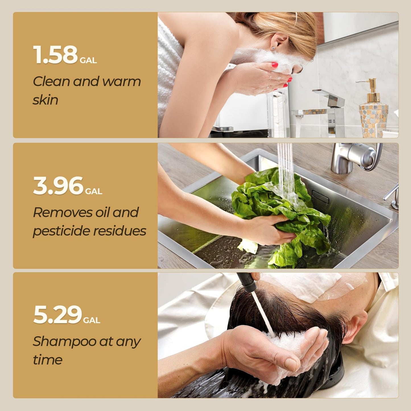 MIZUDO Electric Tank Water Heater - 8.0 Gallon Point of Use Instant Hot Water Heater for RV, Camper, Kitchen, Food Truck, 120V 1440W, Under Sink, Wall or Floor Mounted, Easy to Install
