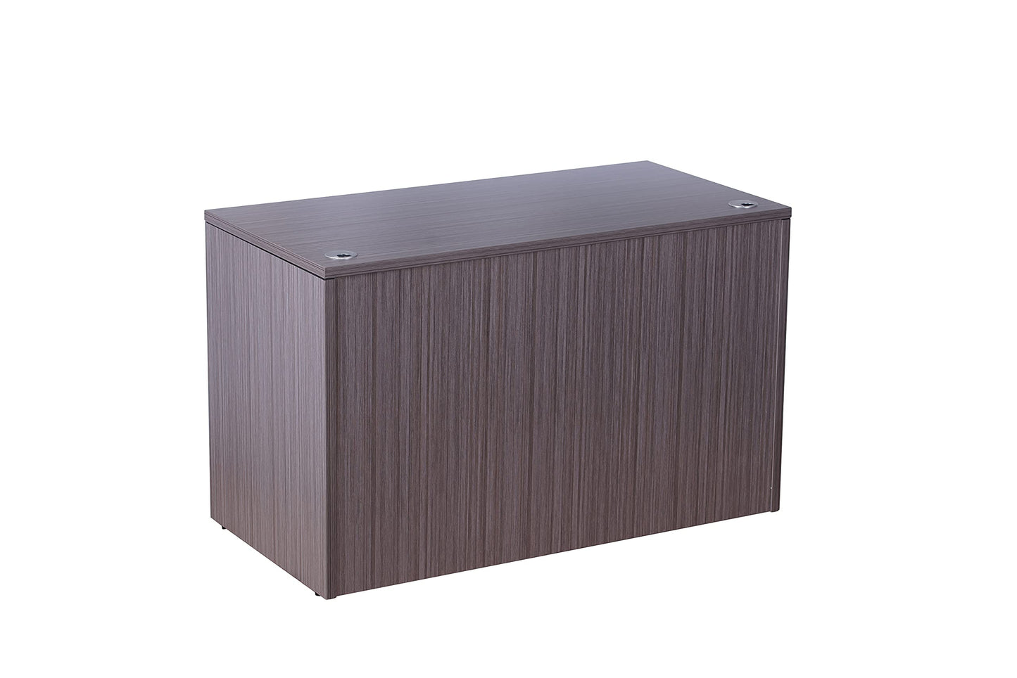 Boss Office Products 48" x 24" Desk with File Pedestal, Driftwood