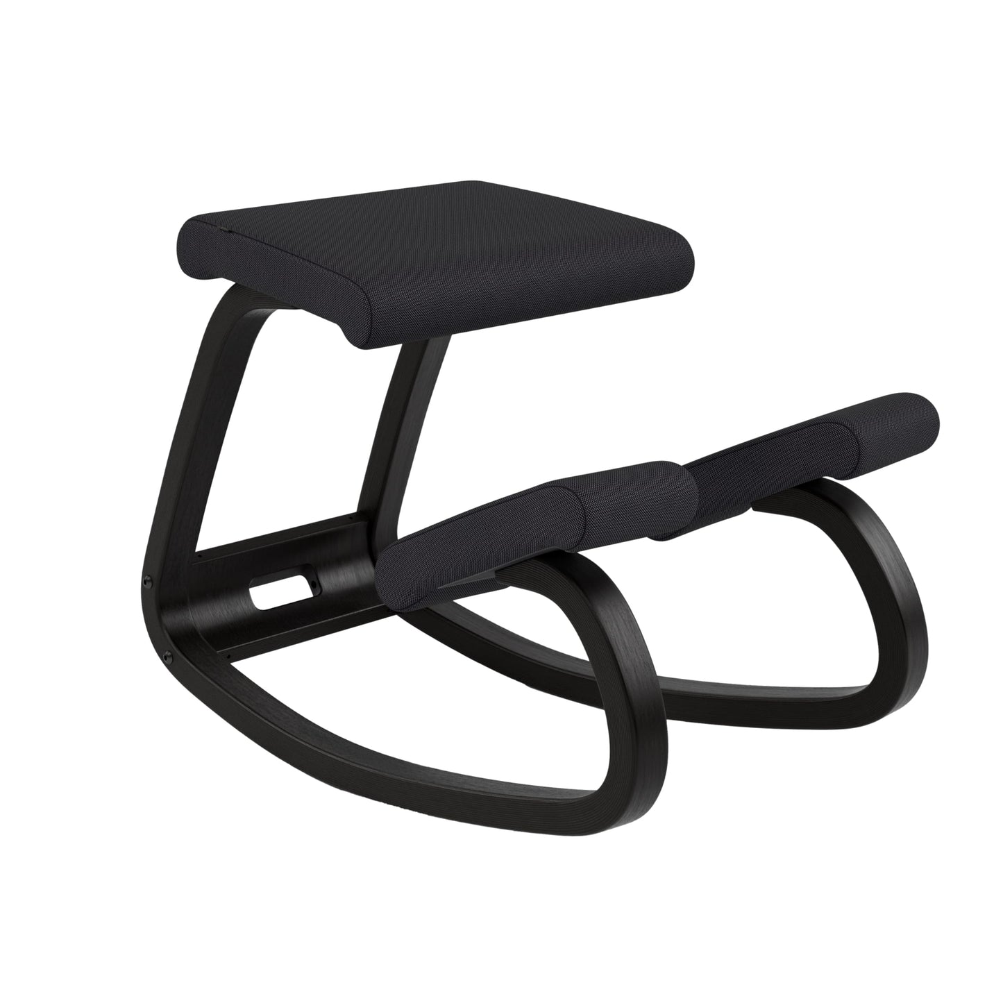 Varier Variable Black/Black Ergonomic Office Kneeling Chair for Desk – Back Pain Relief, Rocking Seat for Home, Study & Posture Support – 10 Year Manufacturer Warranty