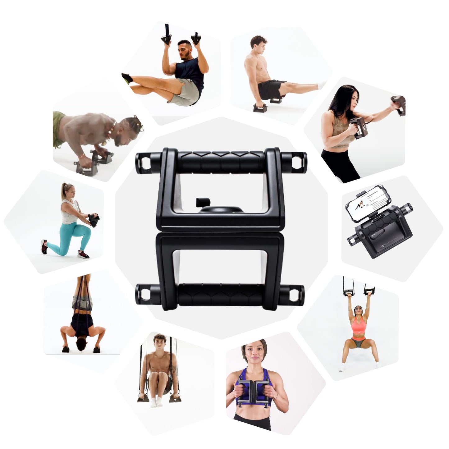 Ultimate Fitness Strength Trainer iOS App & Portable Hand-Held Calisthenic Gym - Olympus Grip by Fitnix