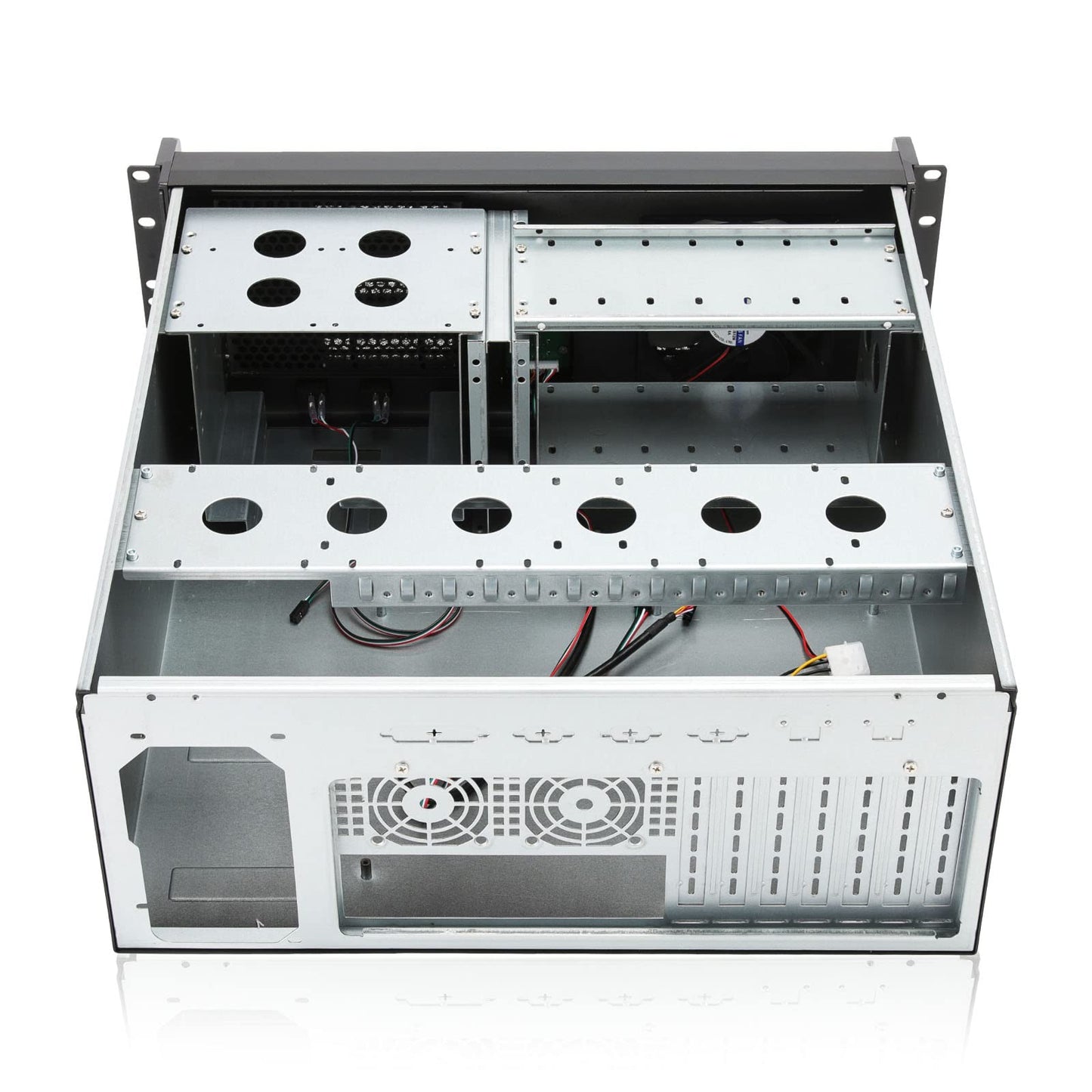RackChoice 4U Rackmount Server Chassis with 3x5.25 Front Bays+7x3.5 +3x2.5 Drive Bays